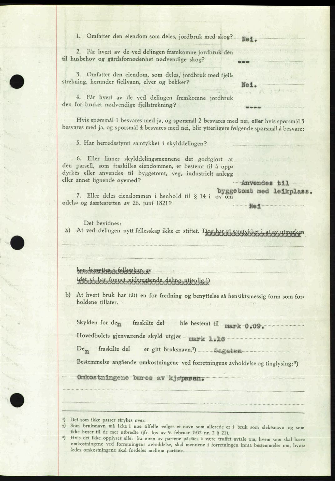 Romsdal sorenskriveri, AV/SAT-A-4149/1/2/2C: Mortgage book no. A23, 1947-1947, Diary no: : 1694/1947