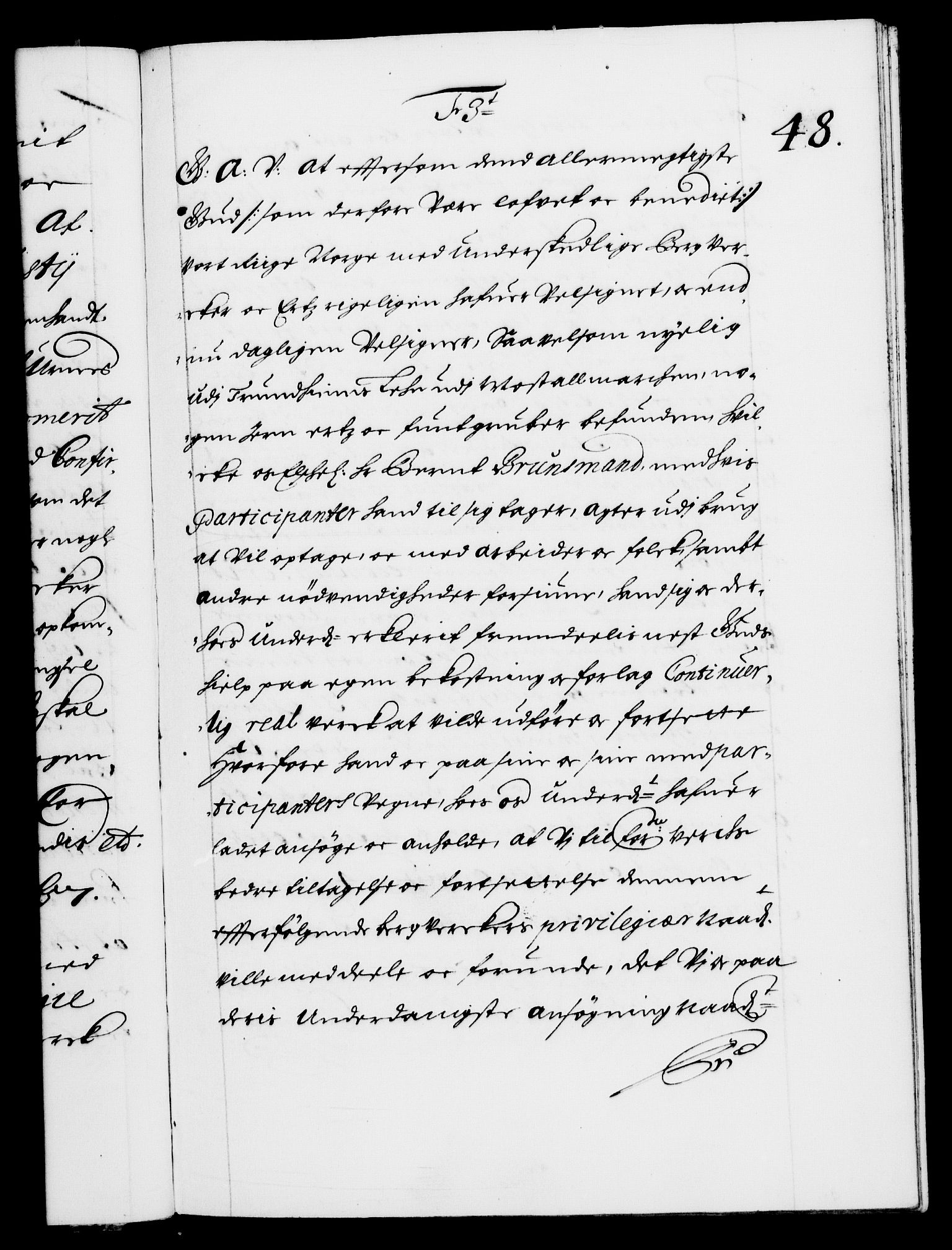 Danske Kanselli 1572-1799, AV/RA-EA-3023/F/Fc/Fca/Fcaa/L0009: Norske registre (mikrofilm), 1657-1660, p. 48a