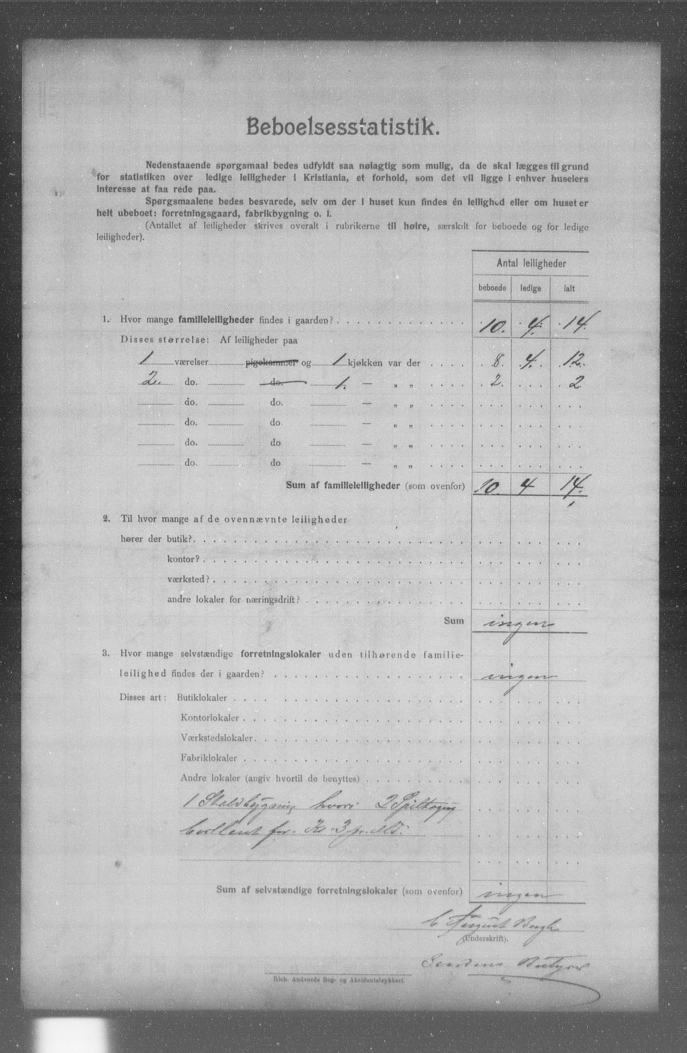 OBA, Municipal Census 1904 for Kristiania, 1904, p. 8886