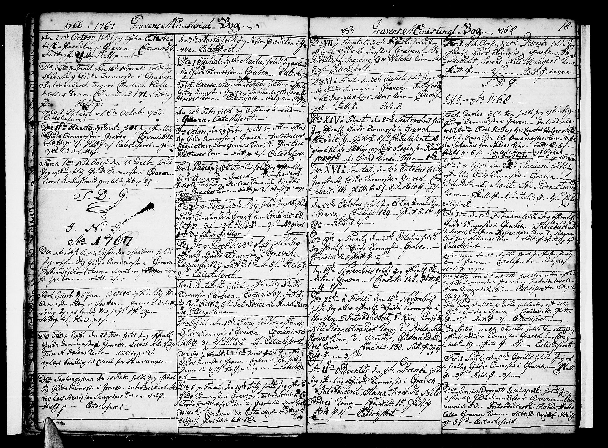 Ulvik sokneprestembete, SAB/A-78801/H/Haa: Parish register (official) no. A 10, 1745-1792, p. 18