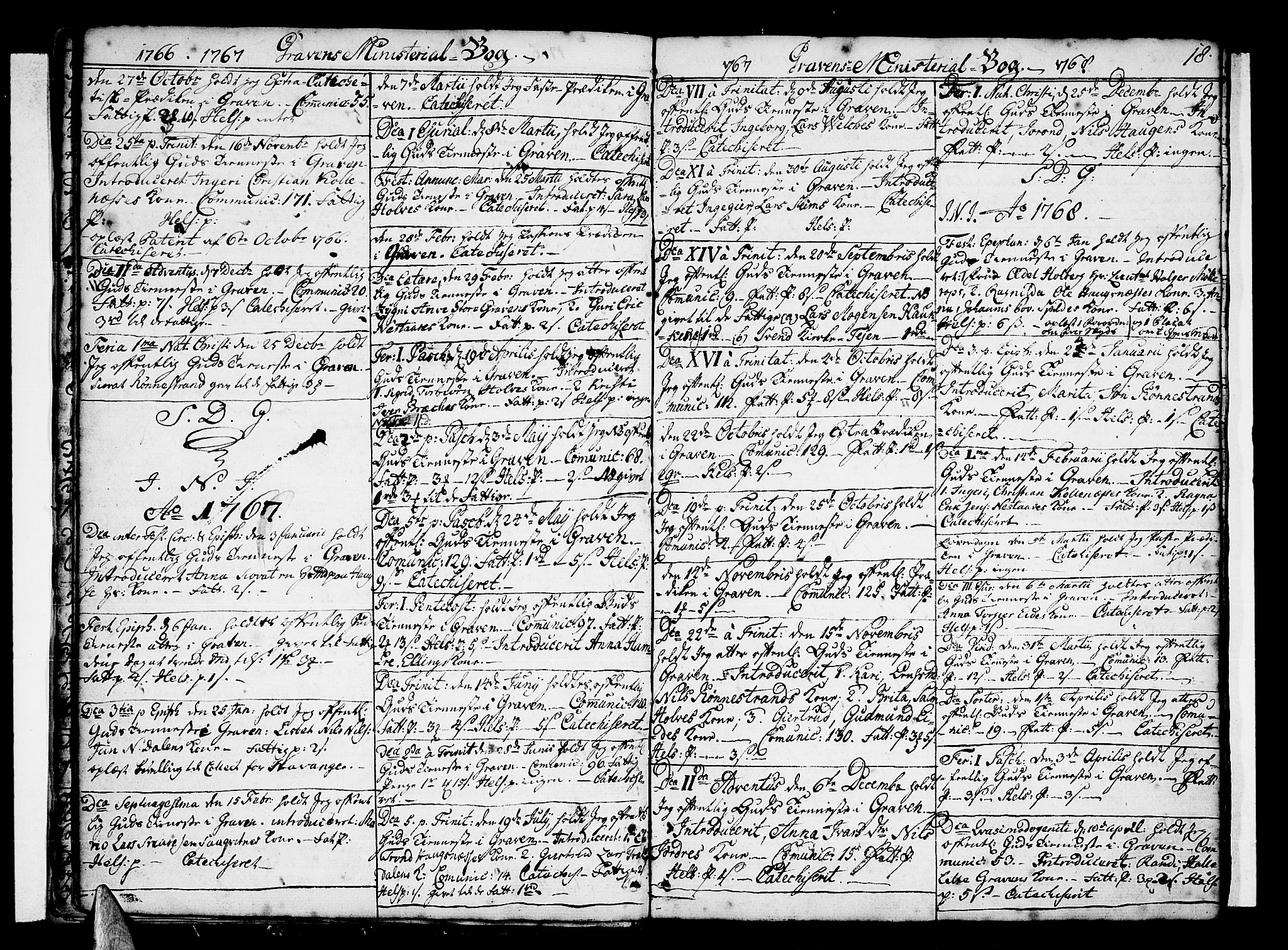 Ulvik sokneprestembete, AV/SAB-A-78801/H/Haa: Parish register (official) no. A 10, 1745-1792, p. 18