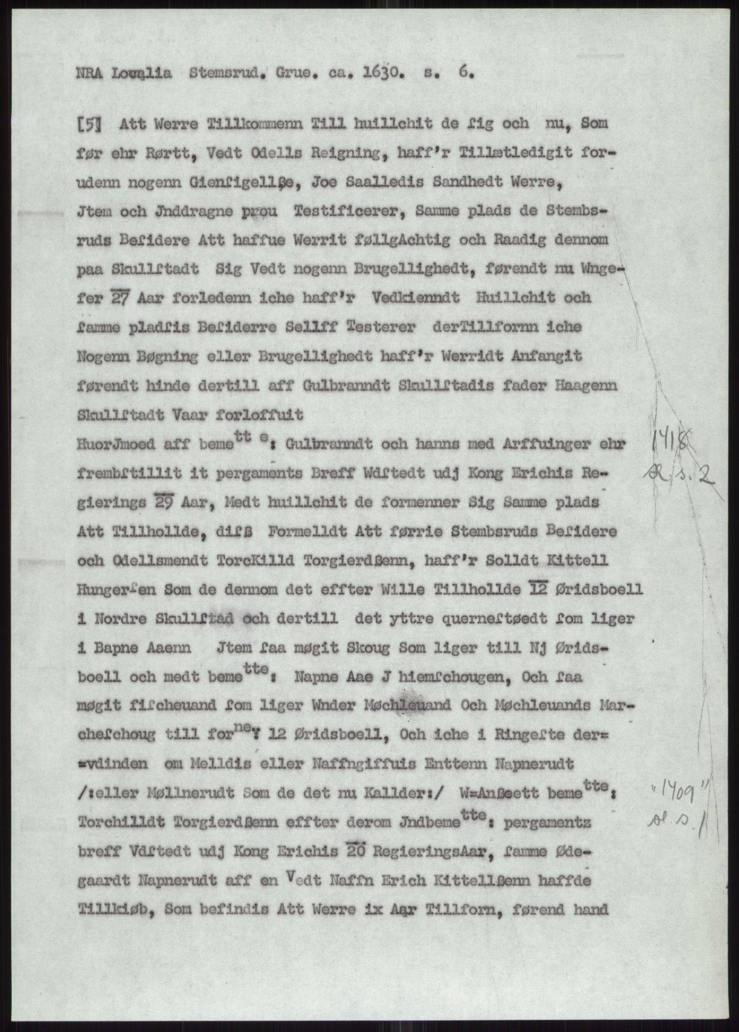 Samlinger til kildeutgivelse, Diplomavskriftsamlingen, AV/RA-EA-4053/H/Ha, p. 3220