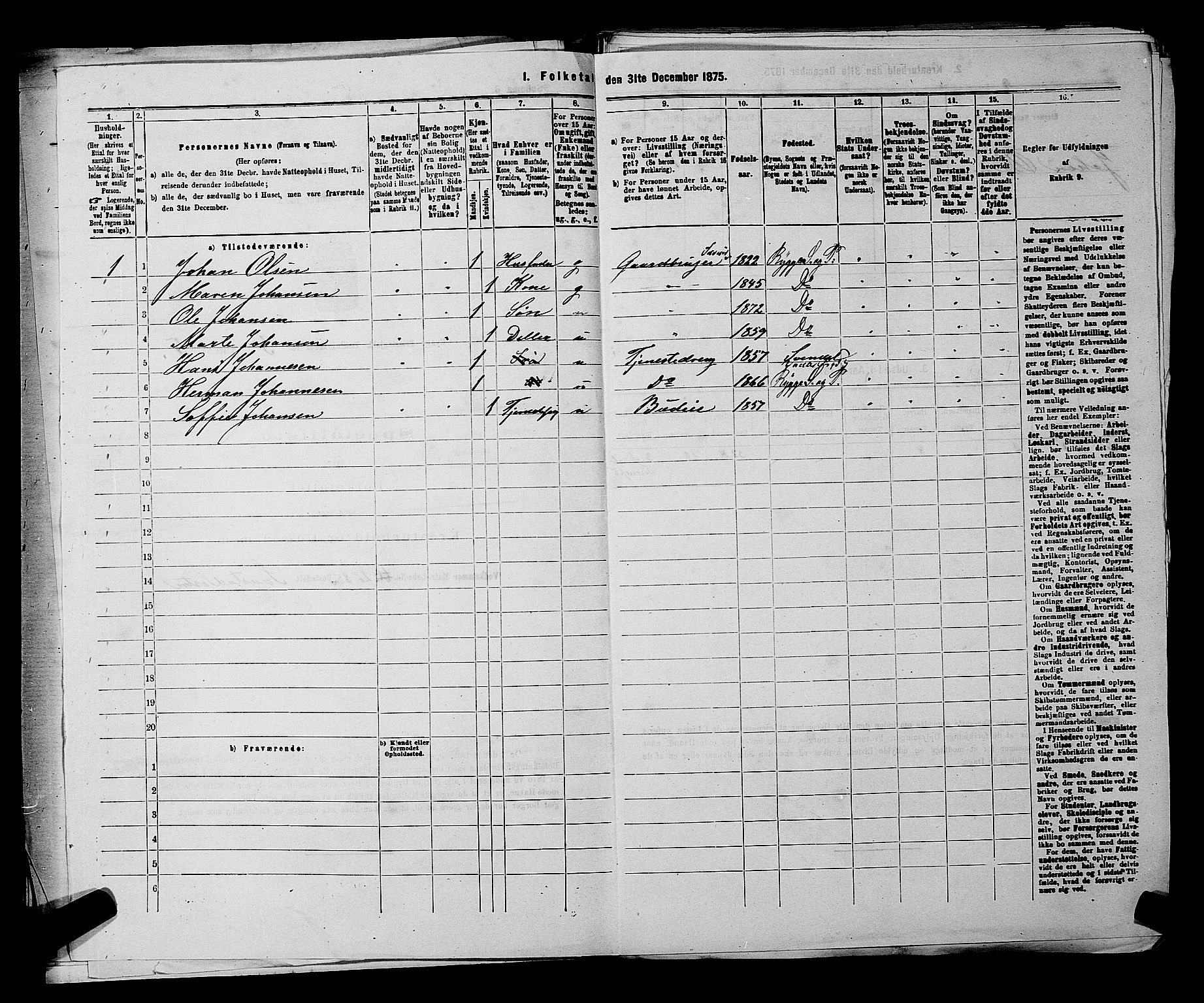 RA, 1875 census for 0136P Rygge, 1875, p. 809