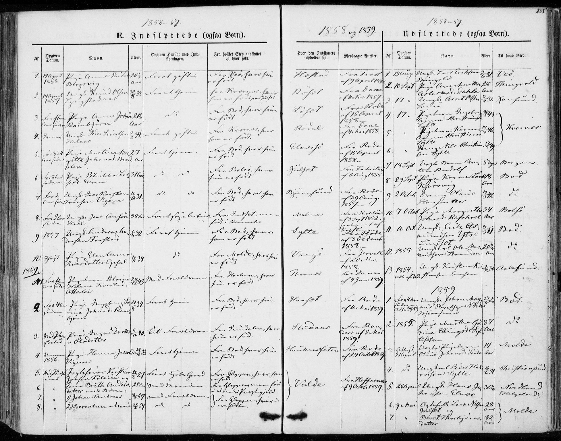 Ministerialprotokoller, klokkerbøker og fødselsregistre - Møre og Romsdal, SAT/A-1454/565/L0748: Parish register (official) no. 565A02, 1845-1872, p. 288