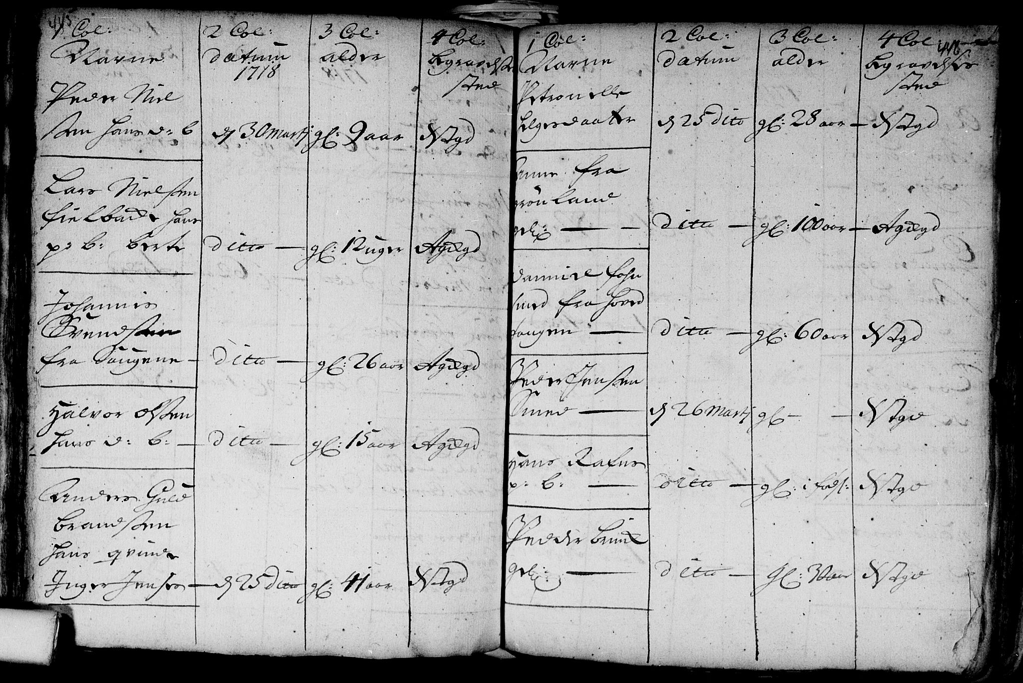 Aker prestekontor kirkebøker, AV/SAO-A-10861/F/L0002: Parish register (official) no. 2, 1714-1720, p. 445-446