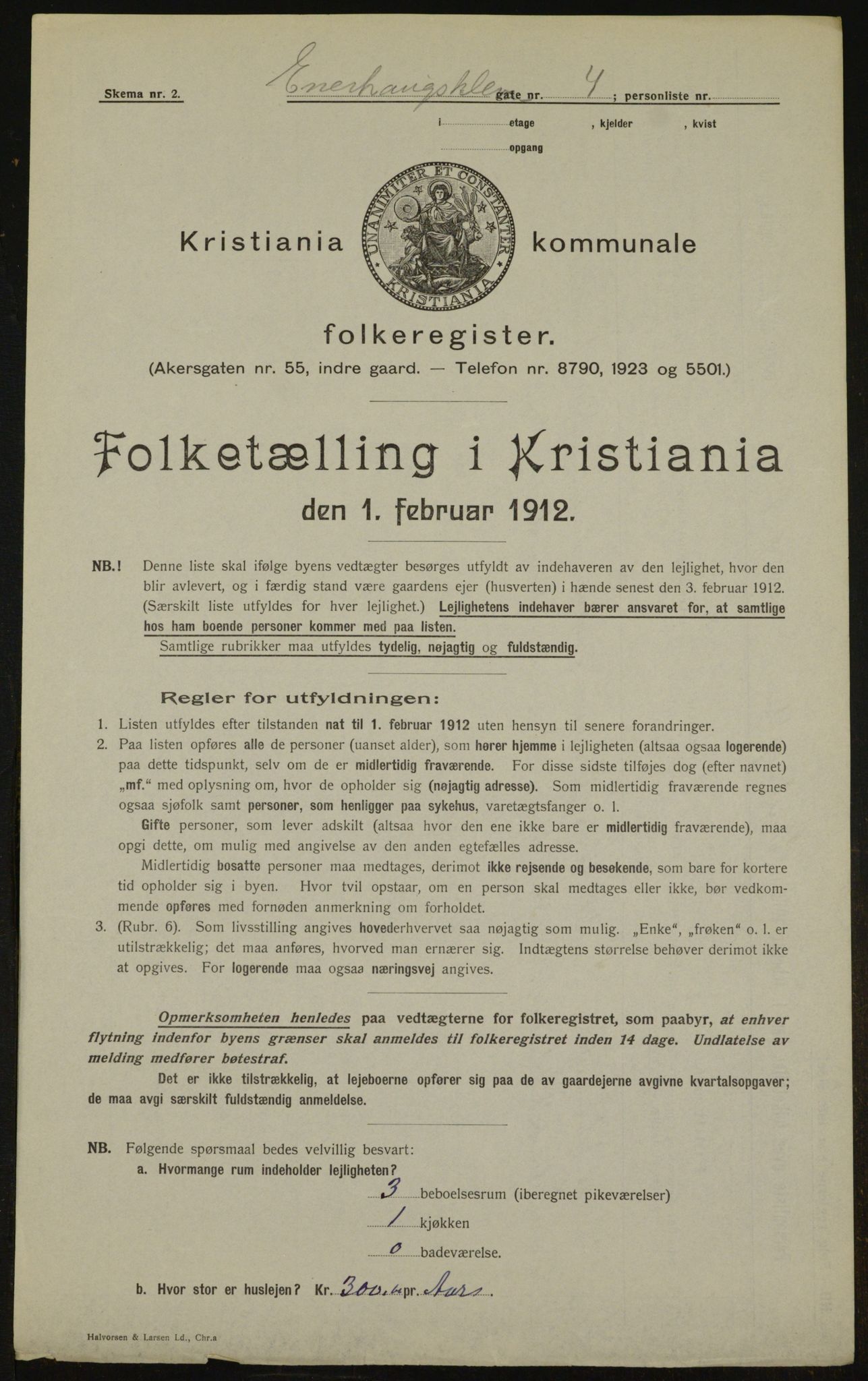 OBA, Municipal Census 1912 for Kristiania, 1912, p. 21657