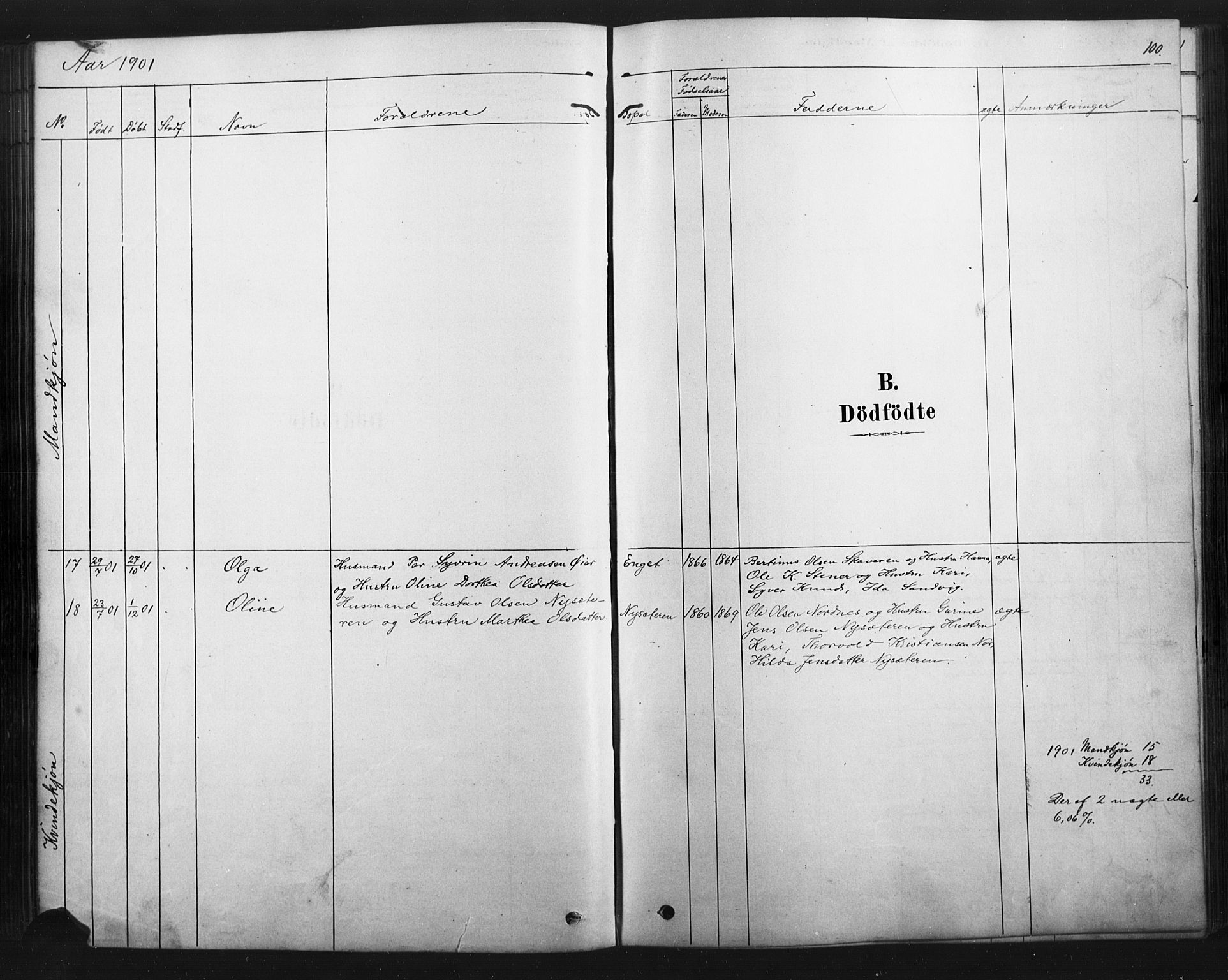 Åmot prestekontor, Hedmark, SAH/PREST-056/H/Ha/Haa/L0012: Parish register (official) no. 12, 1878-1901, p. 100