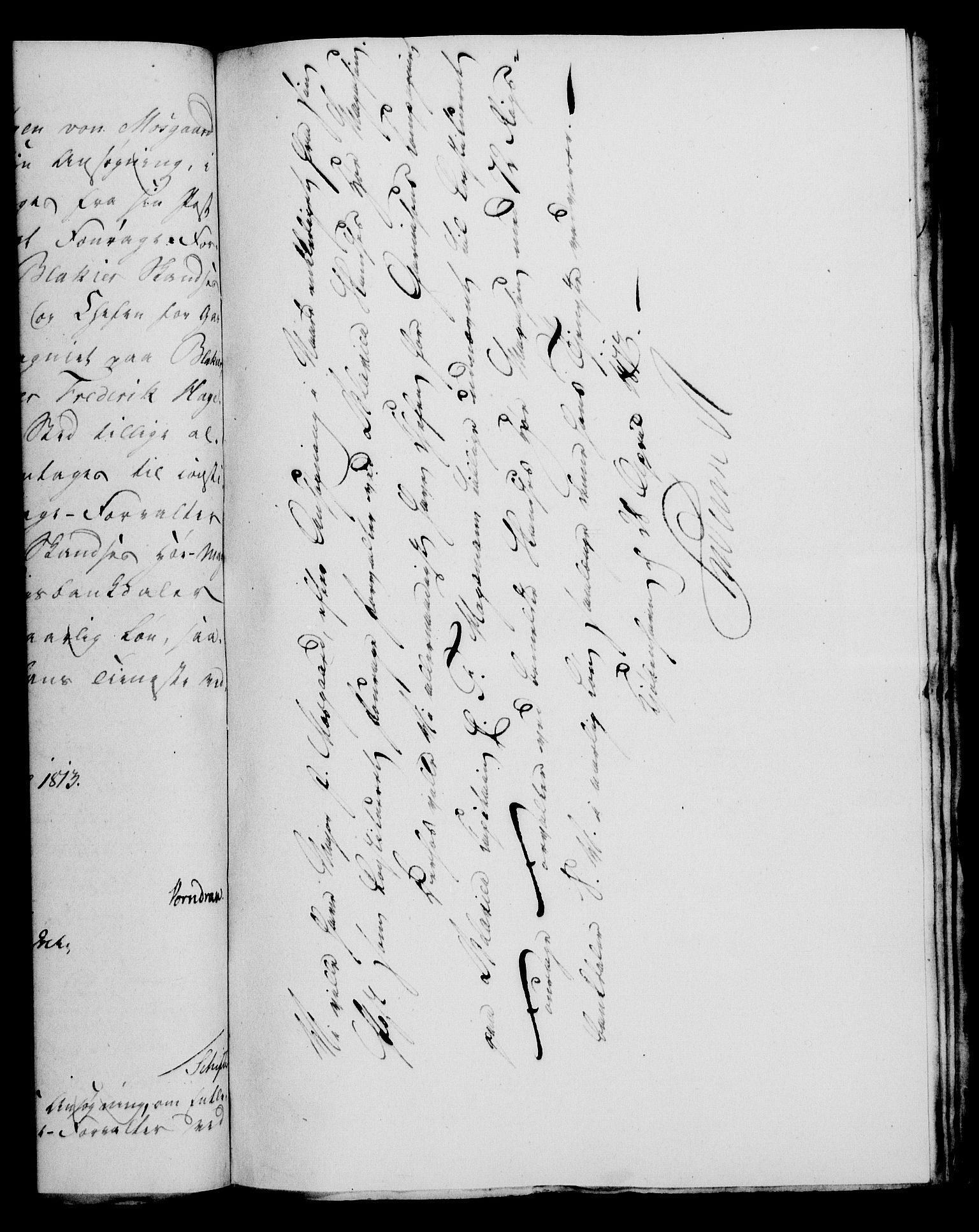 Rentekammeret, Kammerkanselliet, RA/EA-3111/G/Gf/Gfa/L0095: Norsk relasjons- og resolusjonsprotokoll (merket RK 52.95), 1813-1814, p. 253