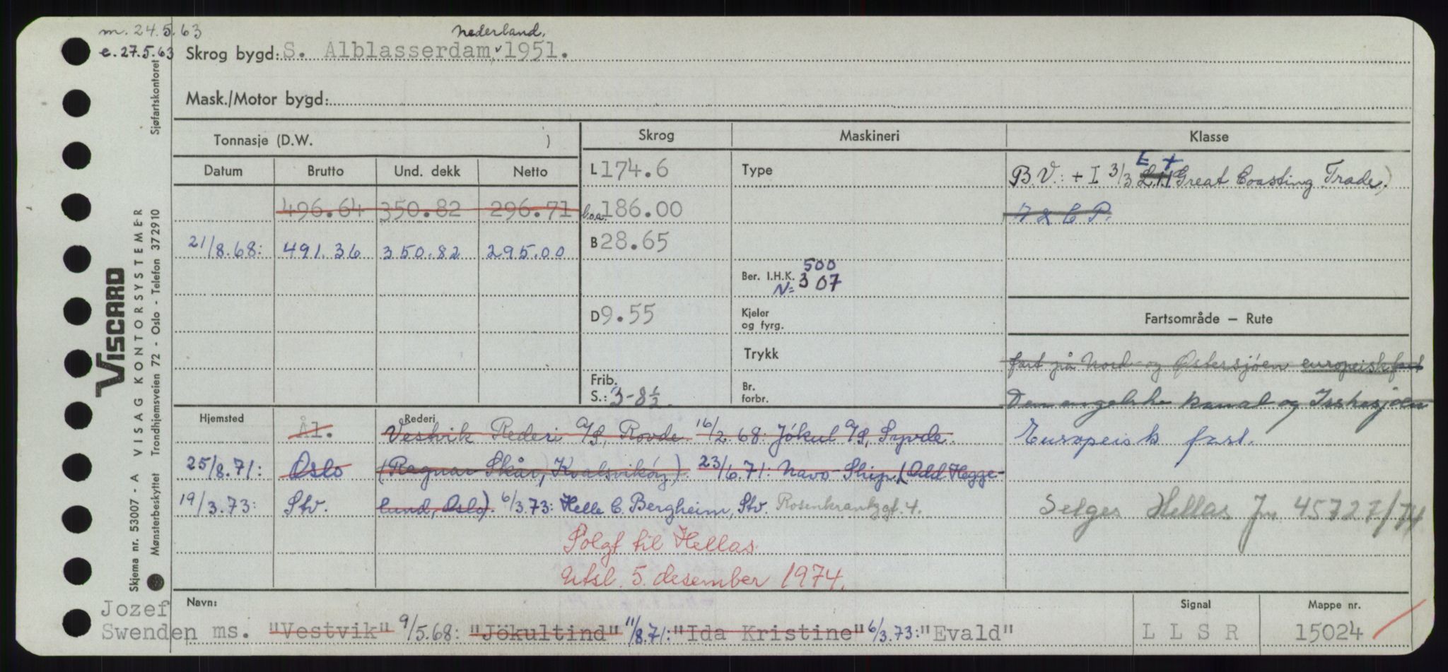 Sjøfartsdirektoratet med forløpere, Skipsmålingen, RA/S-1627/H/Hd/L0009: Fartøy, E, p. 597