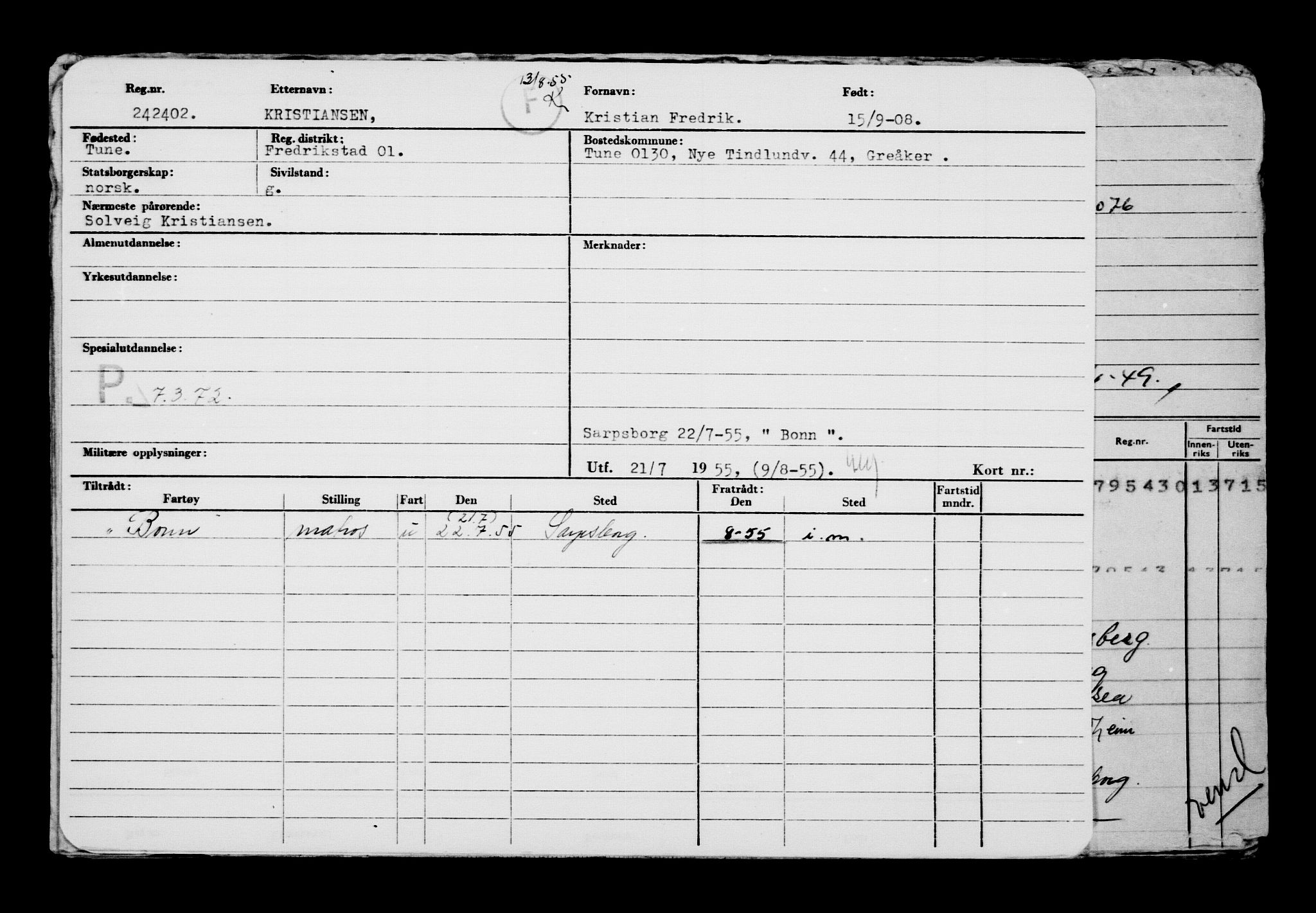 Direktoratet for sjømenn, AV/RA-S-3545/G/Gb/L0079: Hovedkort, 1908, p. 193