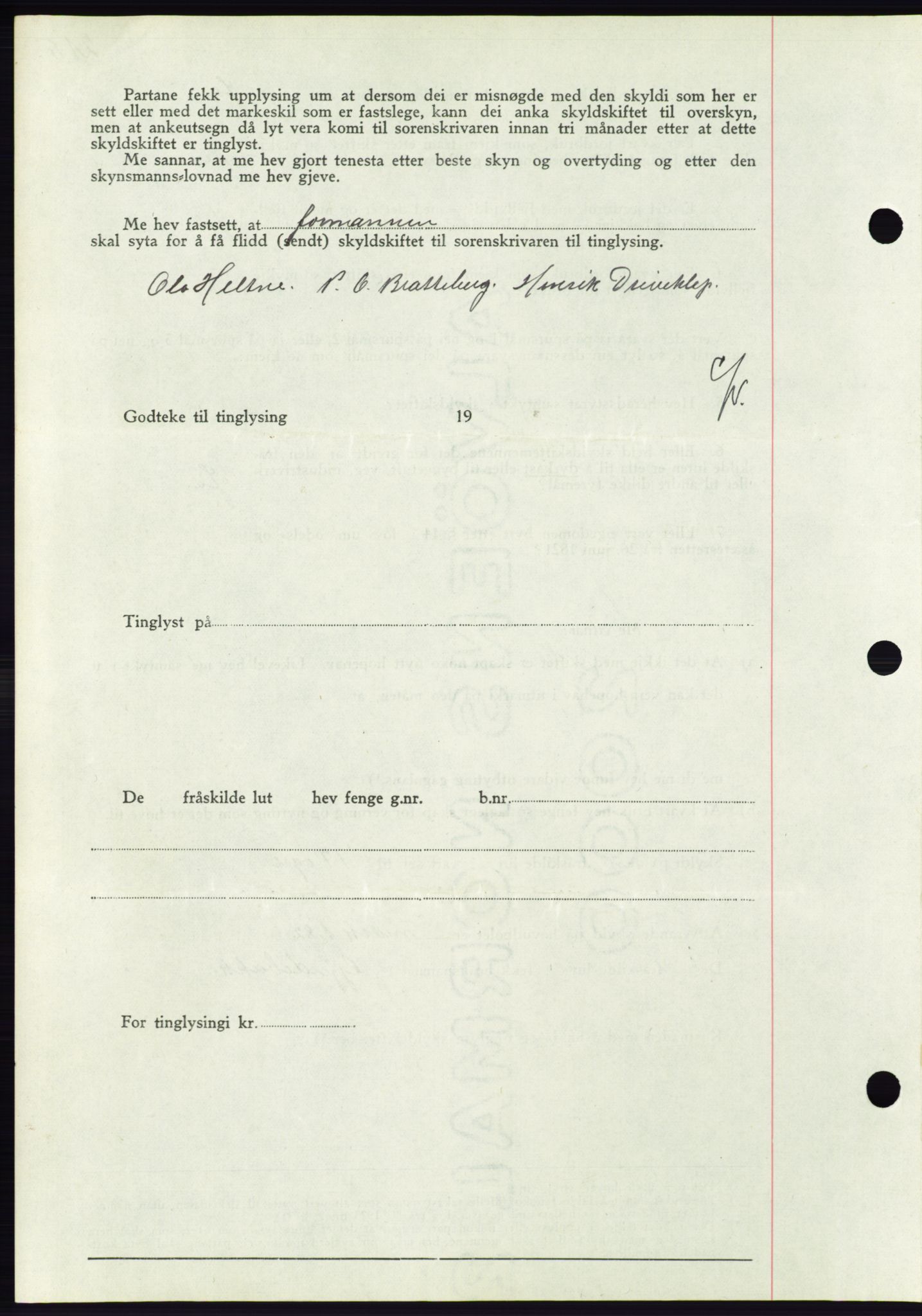 Søre Sunnmøre sorenskriveri, AV/SAT-A-4122/1/2/2C/L0063: Mortgage book no. 57, 1937-1937, Diary no: : 815/1937