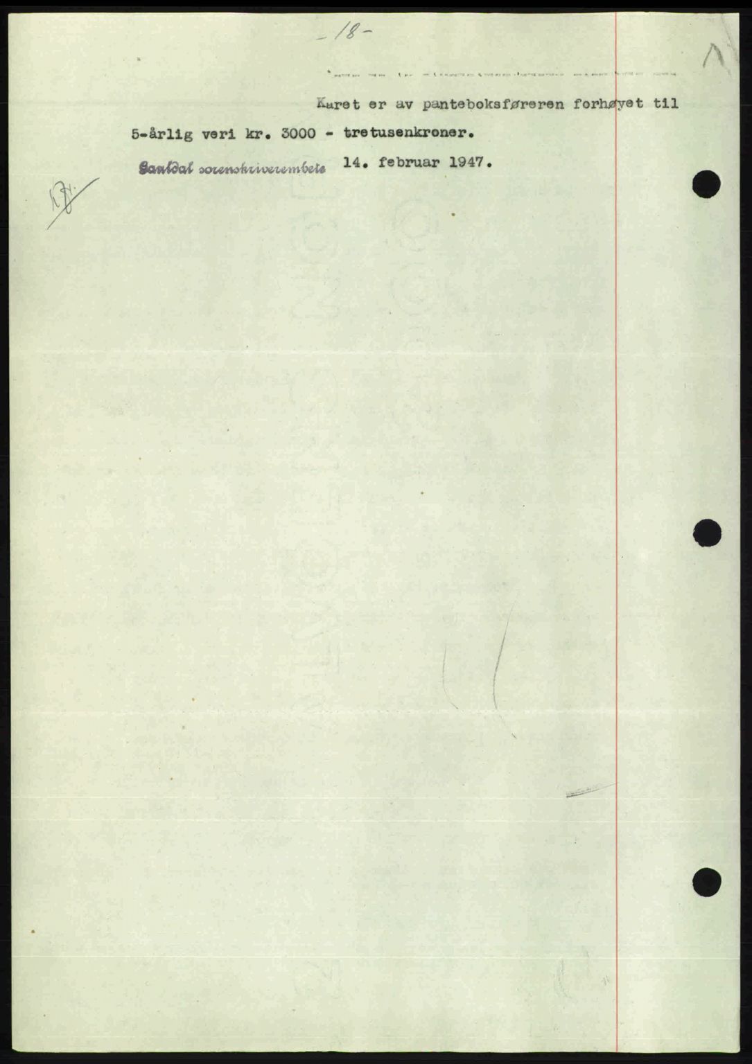 Gauldal sorenskriveri, SAT/A-0014/1/2/2C: Mortgage book no. A3, 1947-1947, Diary no: : 197/1947