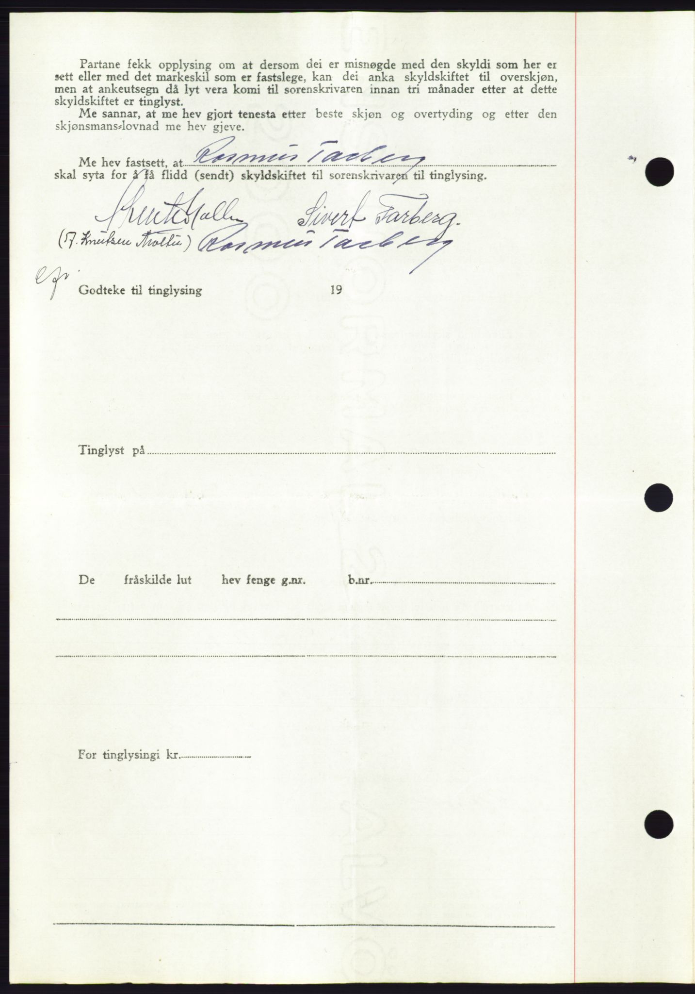 Søre Sunnmøre sorenskriveri, AV/SAT-A-4122/1/2/2C/L0086: Mortgage book no. 12A, 1949-1950, Diary no: : 583/1950