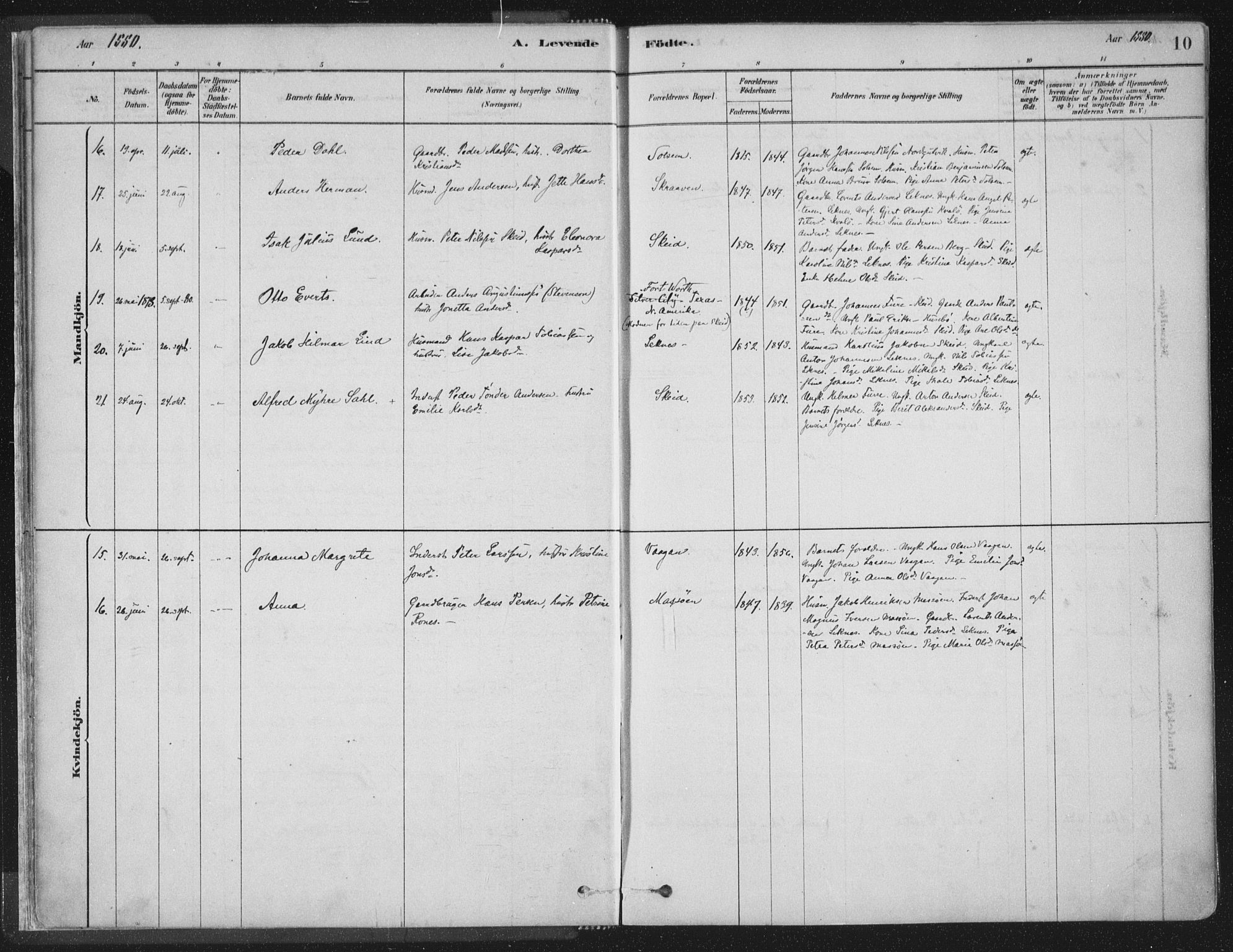 Ministerialprotokoller, klokkerbøker og fødselsregistre - Nord-Trøndelag, SAT/A-1458/788/L0697: Parish register (official) no. 788A04, 1878-1902, p. 10