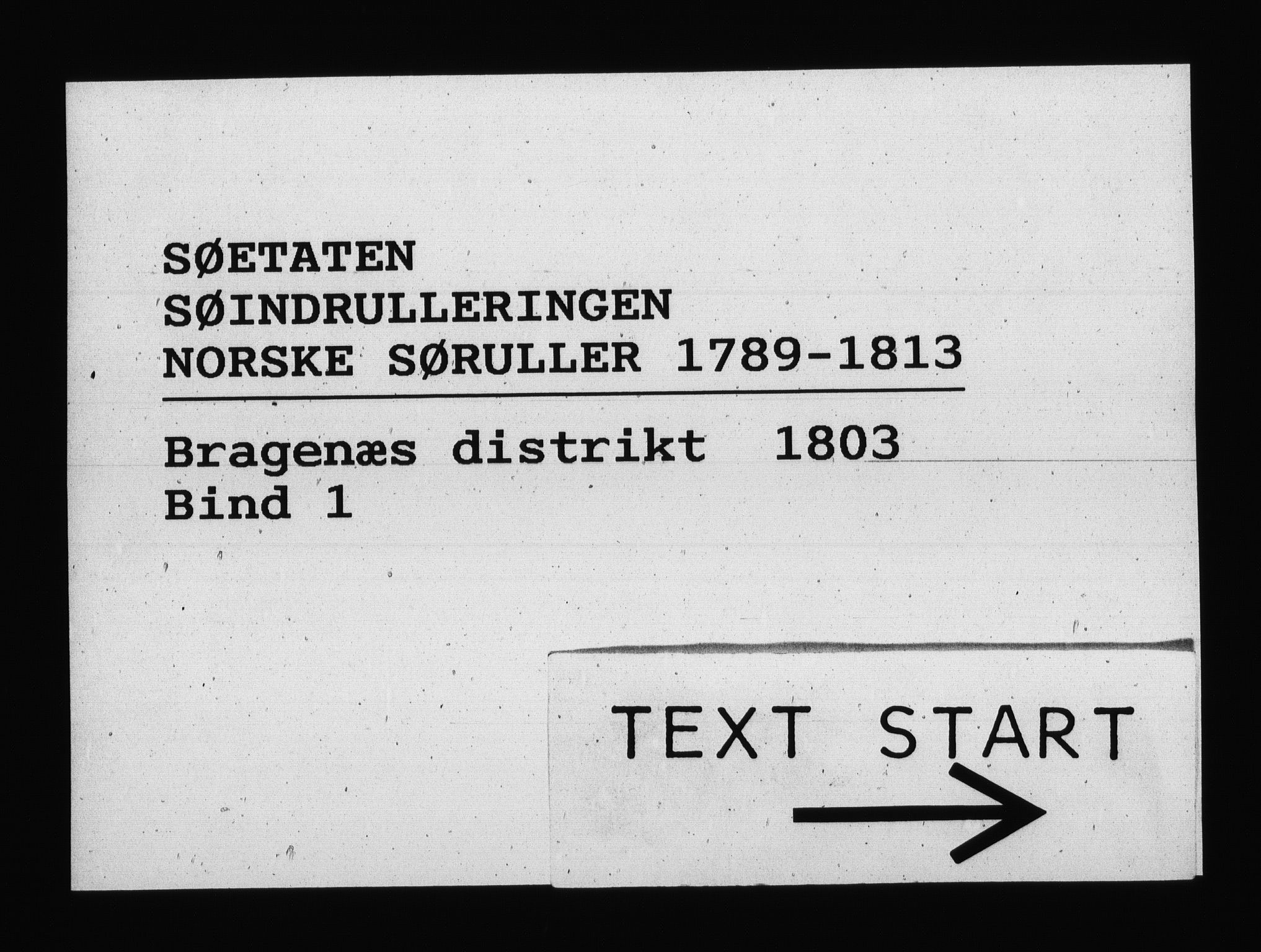 Sjøetaten, RA/EA-3110/F/L0146: Bragernes distrikt, bind 1, 1803