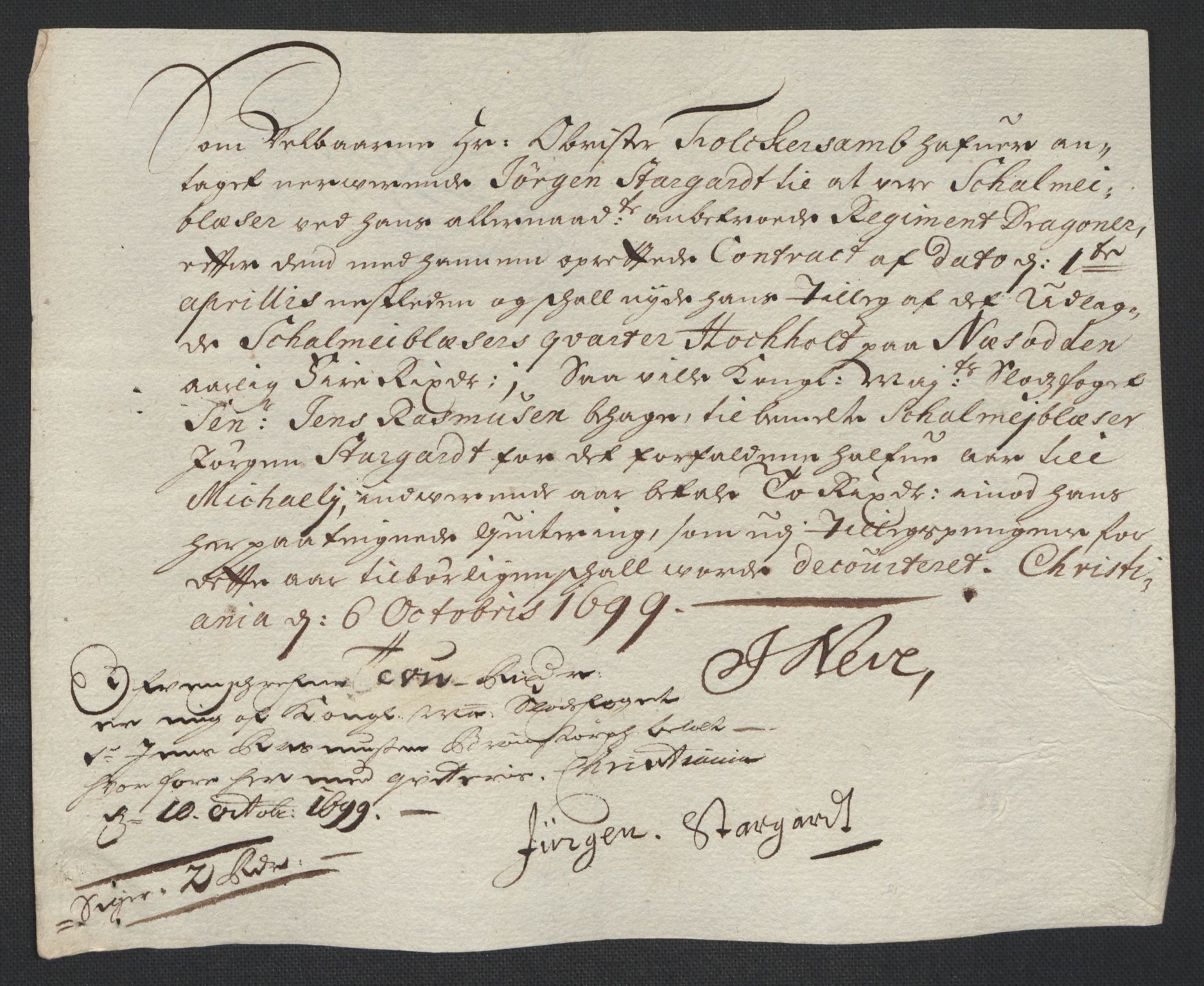 Rentekammeret inntil 1814, Reviderte regnskaper, Fogderegnskap, AV/RA-EA-4092/R10/L0442: Fogderegnskap Aker og Follo, 1699, p. 279