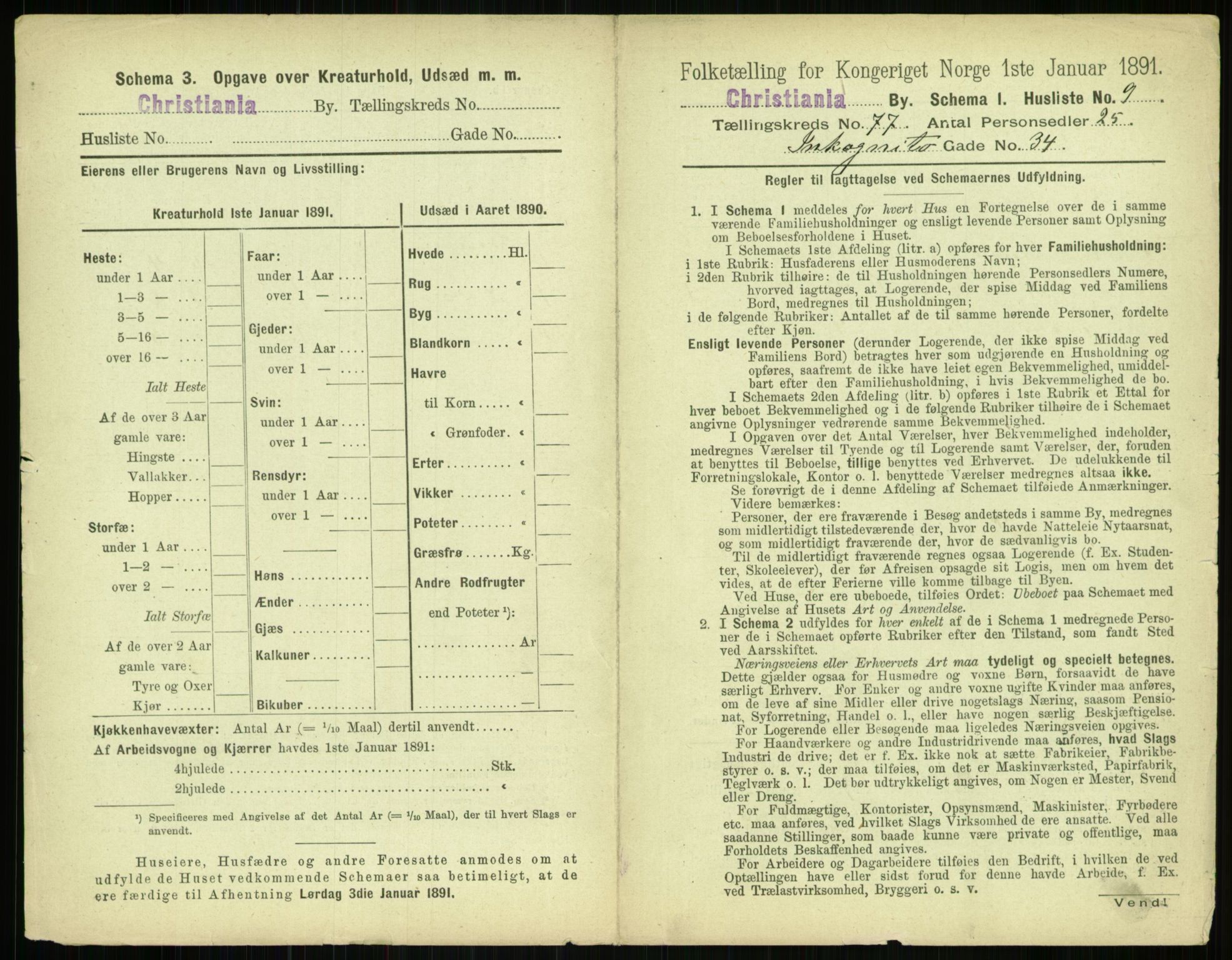 RA, 1891 census for 0301 Kristiania, 1891, p. 40557