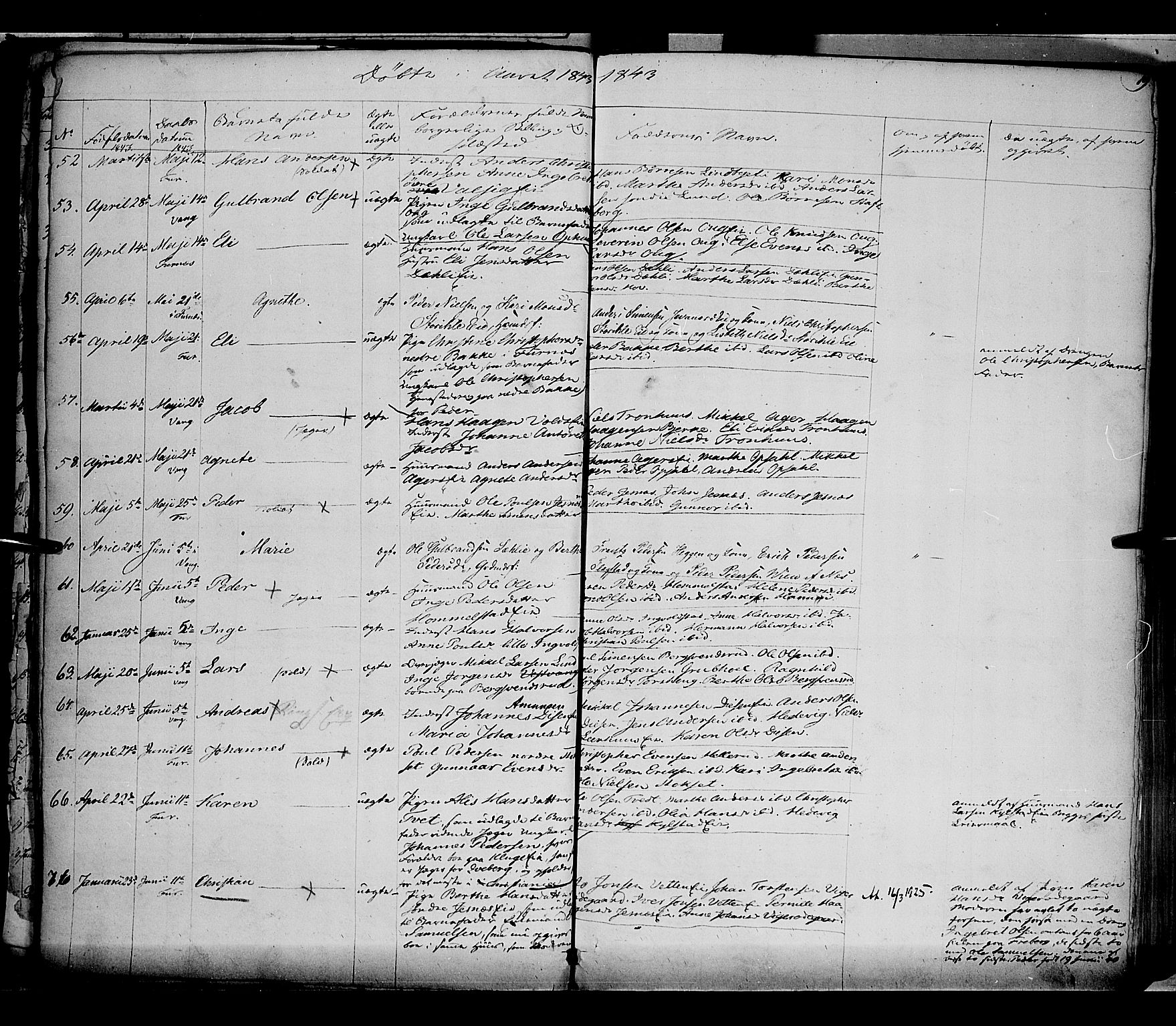 Vang prestekontor, Hedmark, AV/SAH-PREST-008/H/Ha/Haa/L0010: Parish register (official) no. 10, 1841-1855