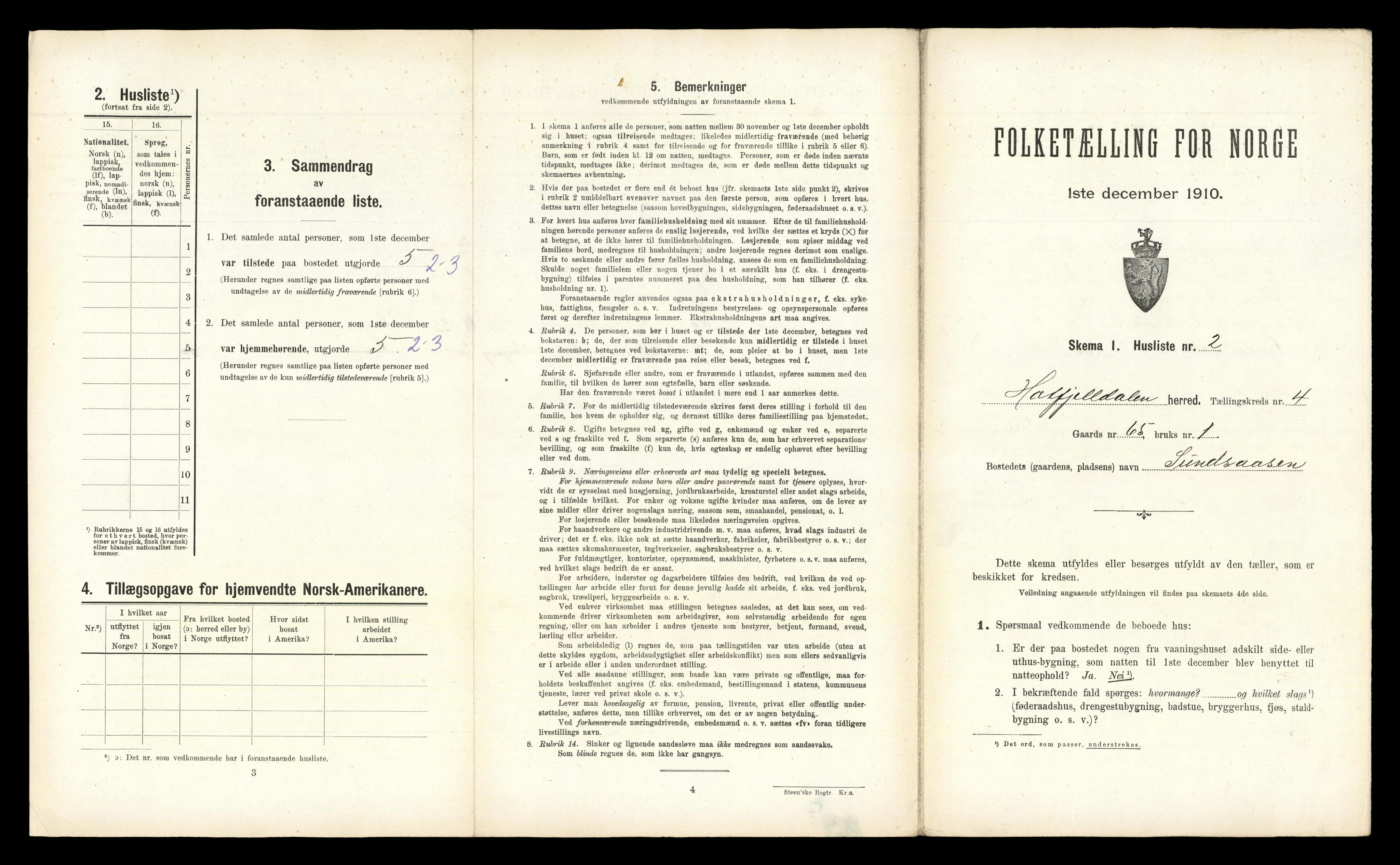 RA, 1910 census for Hattfjelldal, 1910, p. 213