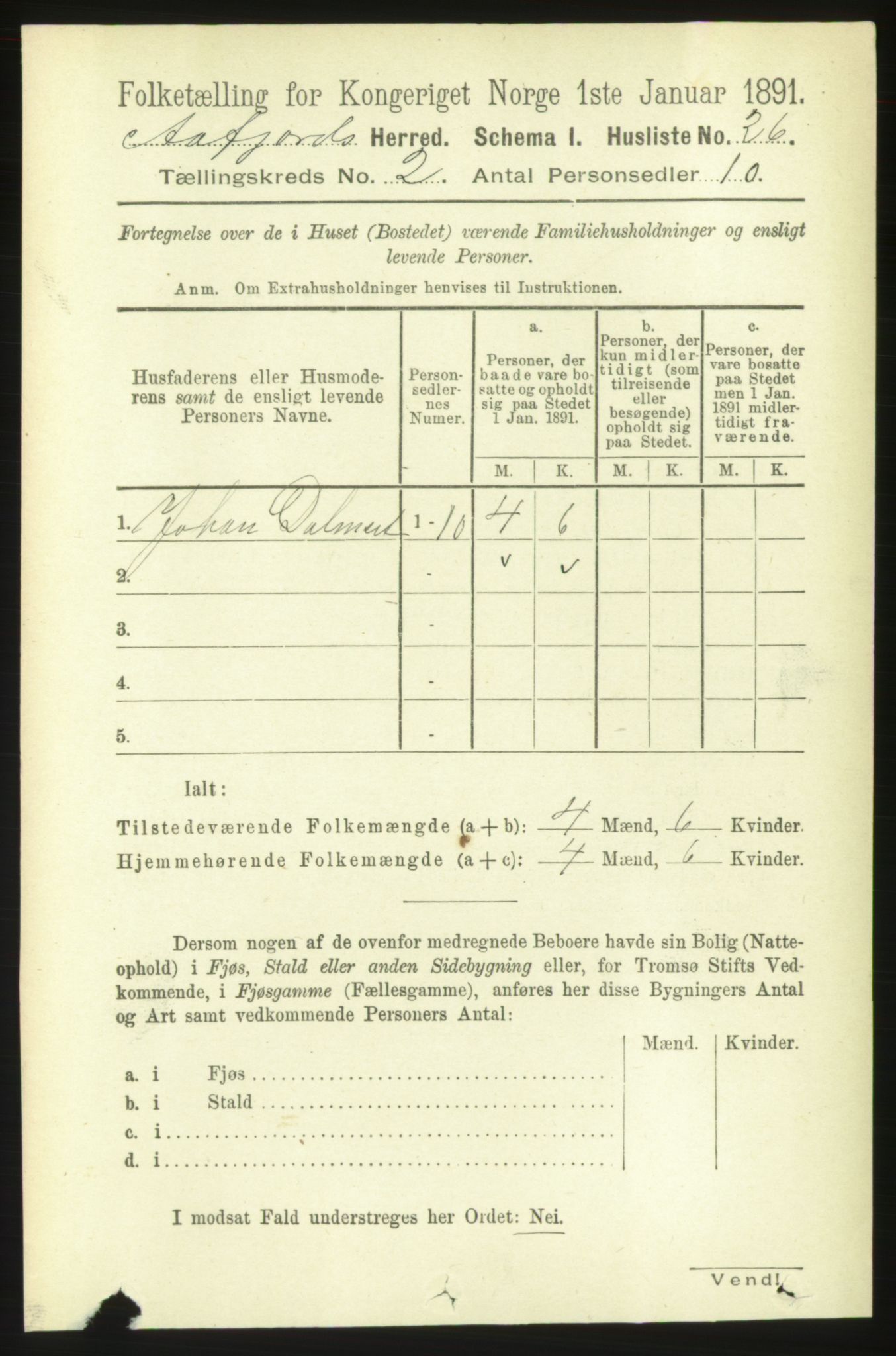 RA, 1891 census for 1630 Åfjord, 1891, p. 373