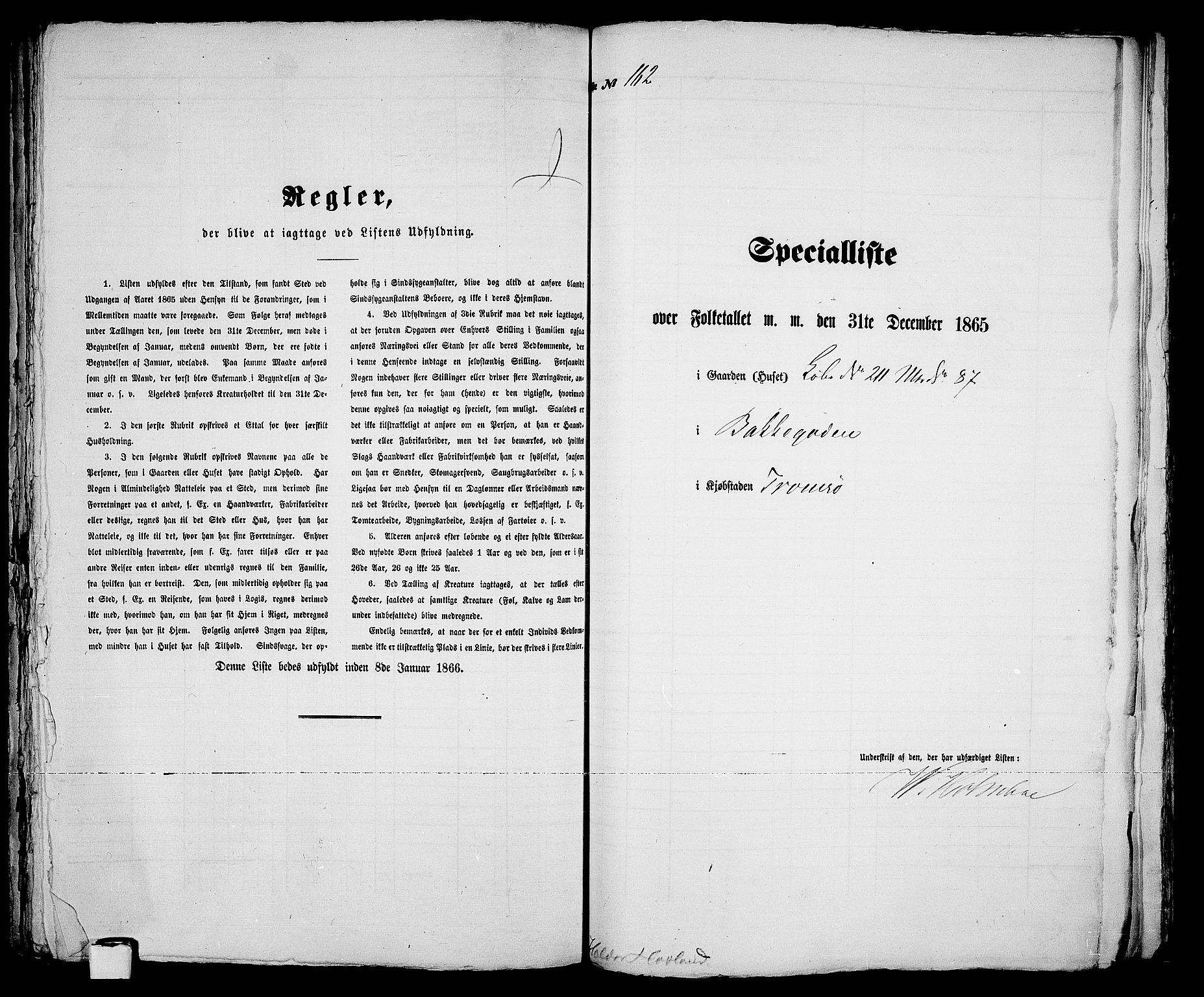 RA, 1865 census for Tromsø, 1865, p. 336