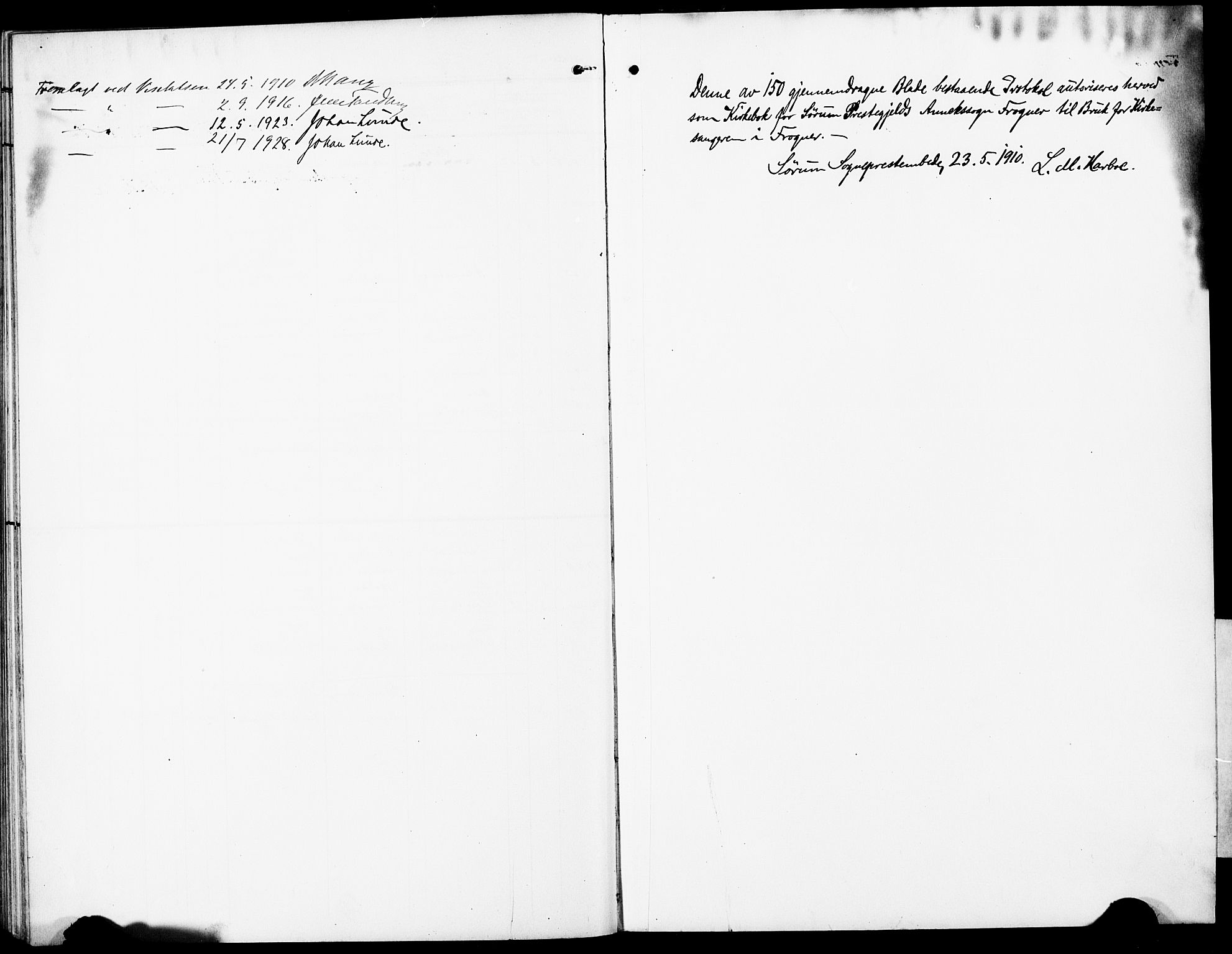 Sørum prestekontor Kirkebøker, AV/SAO-A-10303/G/Gb/L0001: Parish register (copy) no. II 1, 1907-1929