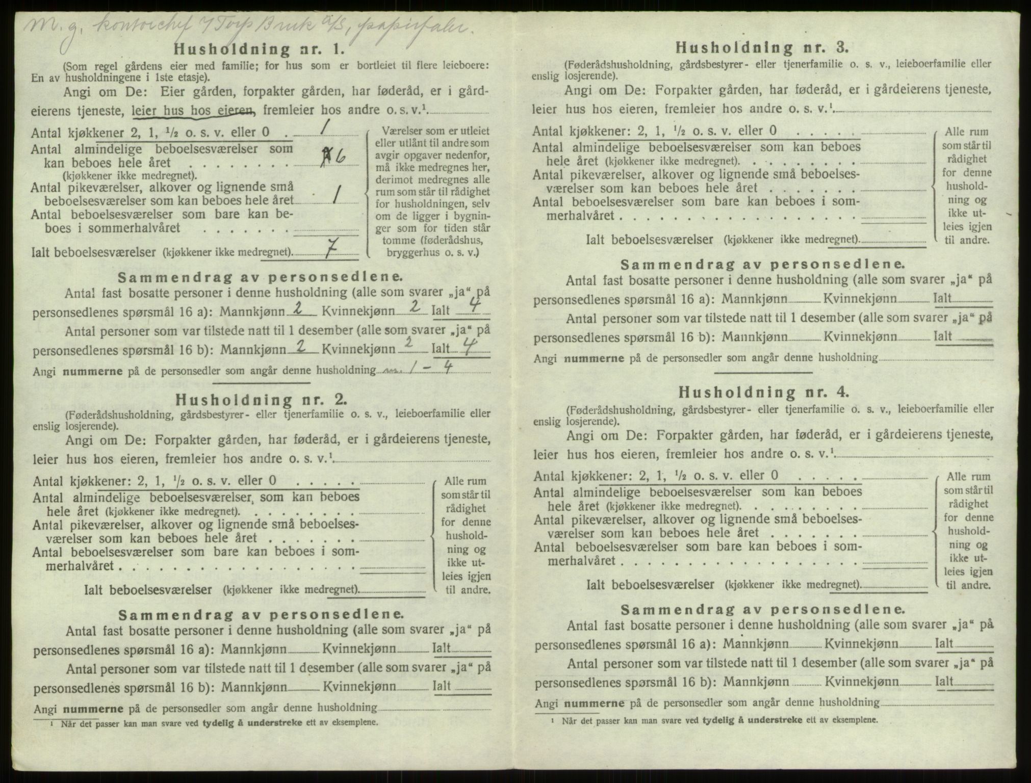 SAO, 1920 census for Borge, 1920, p. 843