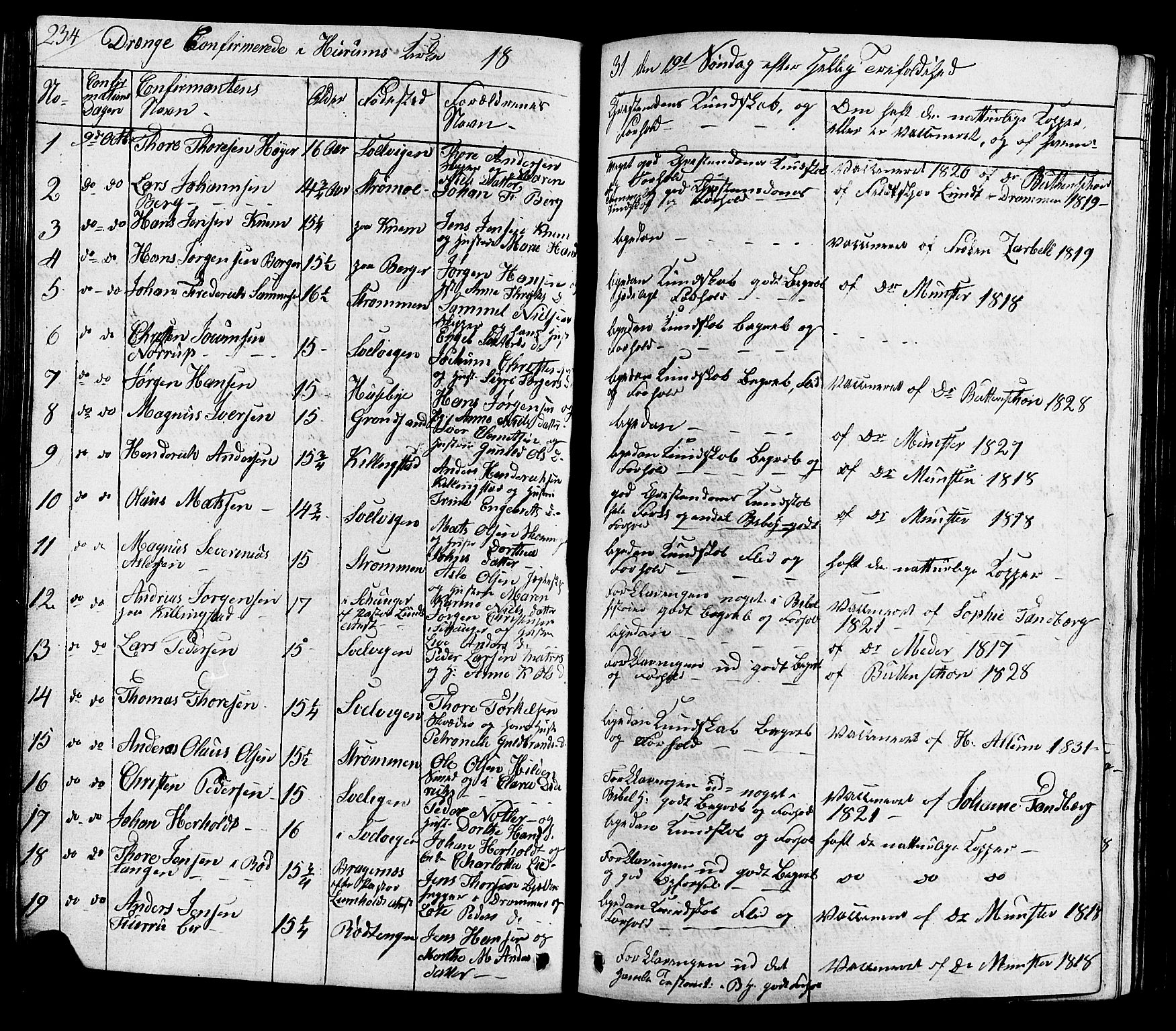 Hurum kirkebøker, SAKO/A-229/G/Ga/L0002: Parish register (copy) no. I 2, 1827-1857, p. 234