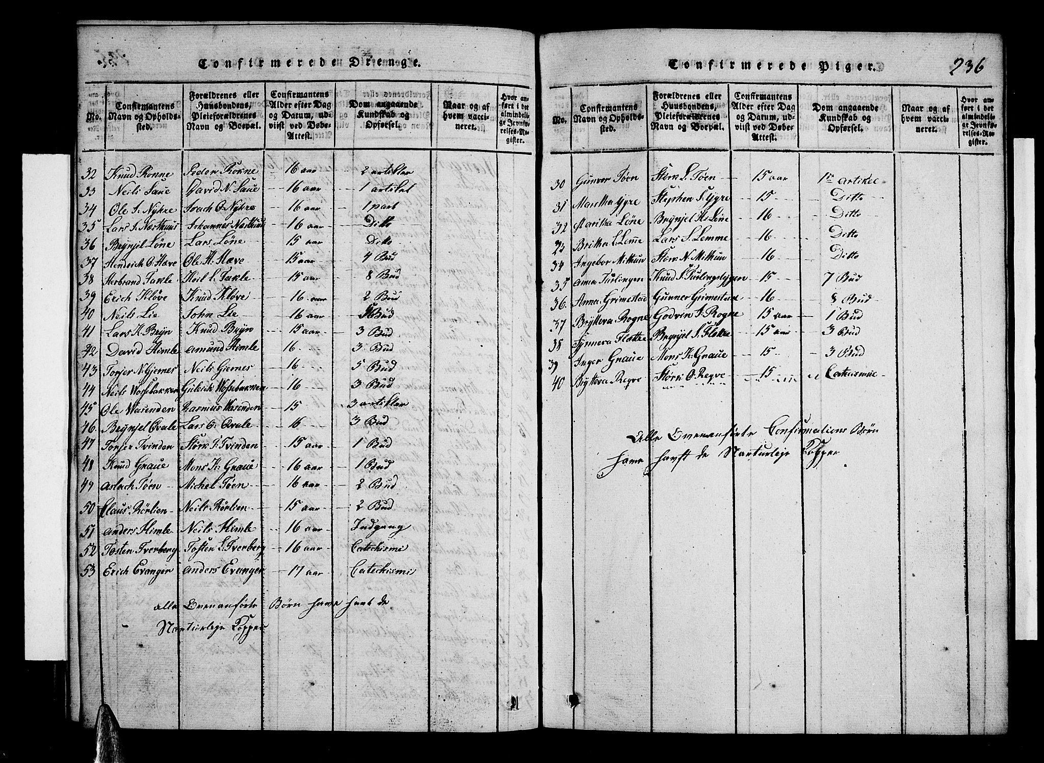 Voss sokneprestembete, SAB/A-79001/H/Hab: Parish register (copy) no. A 1, 1816-1818, p. 236