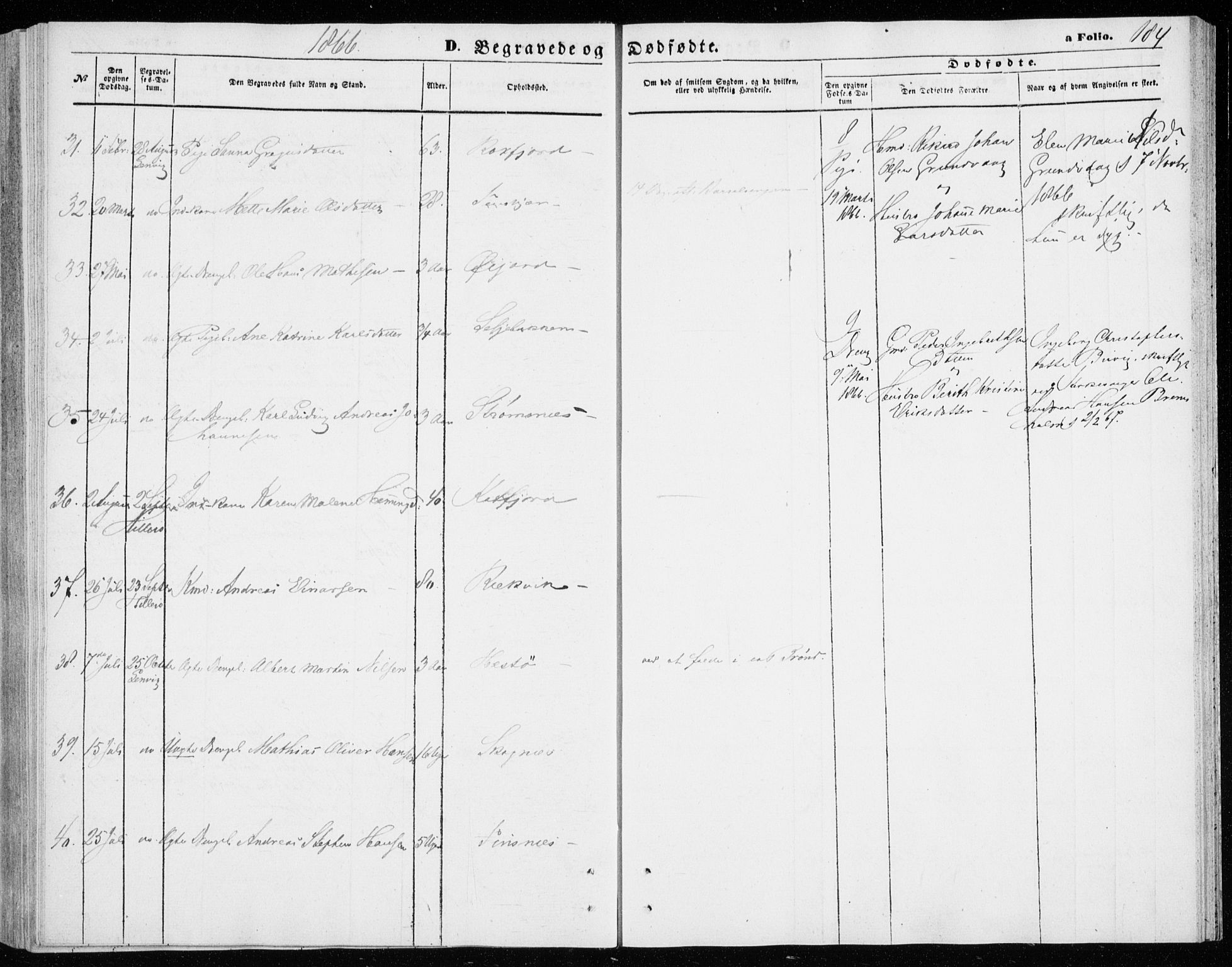 Lenvik sokneprestembete, AV/SATØ-S-1310/H/Ha/Haa/L0009kirke: Parish register (official) no. 9, 1866-1873, p. 184