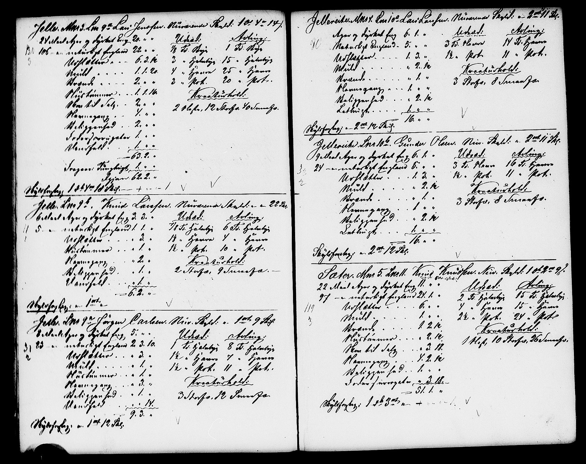 Matrikkelrevisjonen av 1863, AV/RA-S-1530/F/Fe/L0288: Ørskog (Sykkylven), 1863