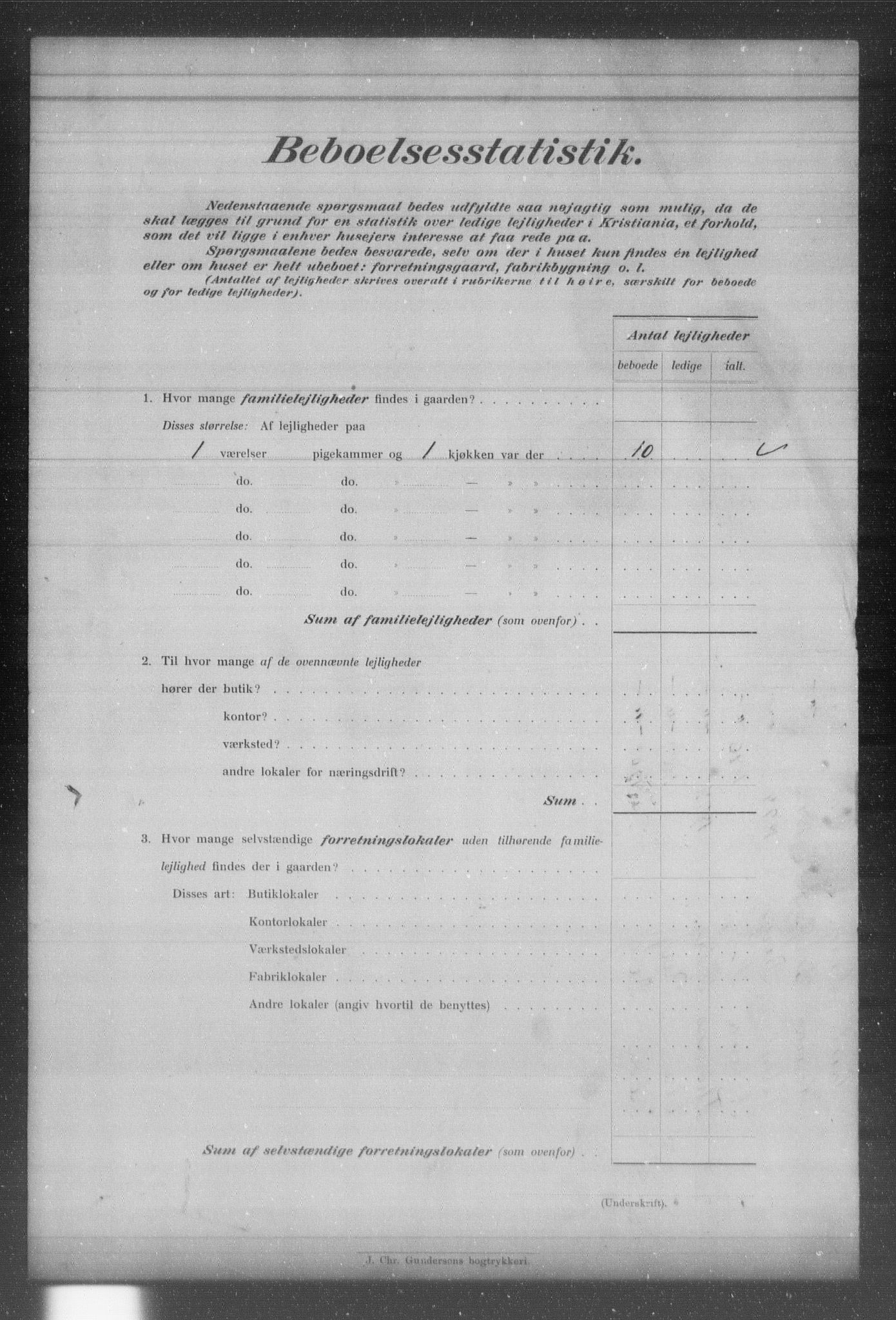 OBA, Municipal Census 1903 for Kristiania, 1903, p. 2967