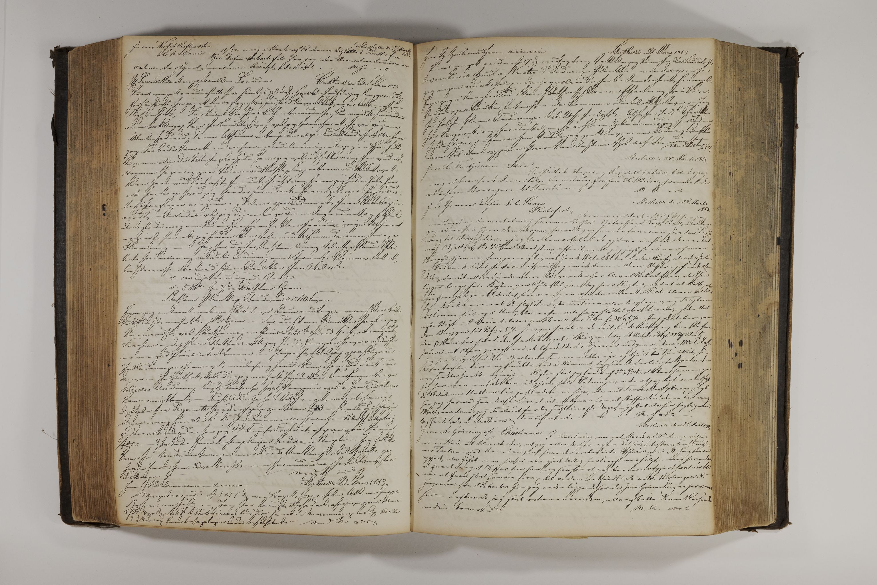 Blehr/ Kjellestad, TEMU/TGM-A-1212/B/L0007: Copiebog, 1850-1857, p. 282