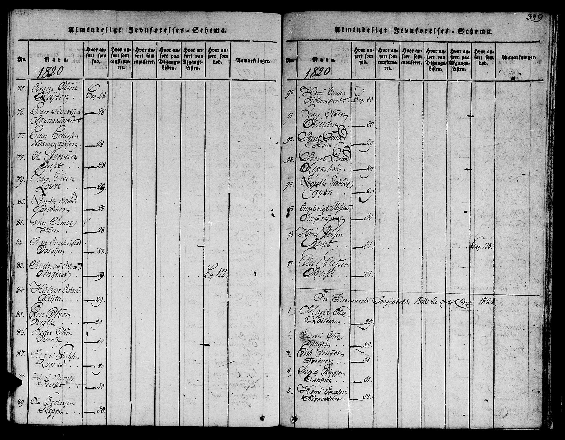 Ministerialprotokoller, klokkerbøker og fødselsregistre - Sør-Trøndelag, SAT/A-1456/685/L0955: Parish register (official) no. 685A03 /2, 1817-1829, p. 349