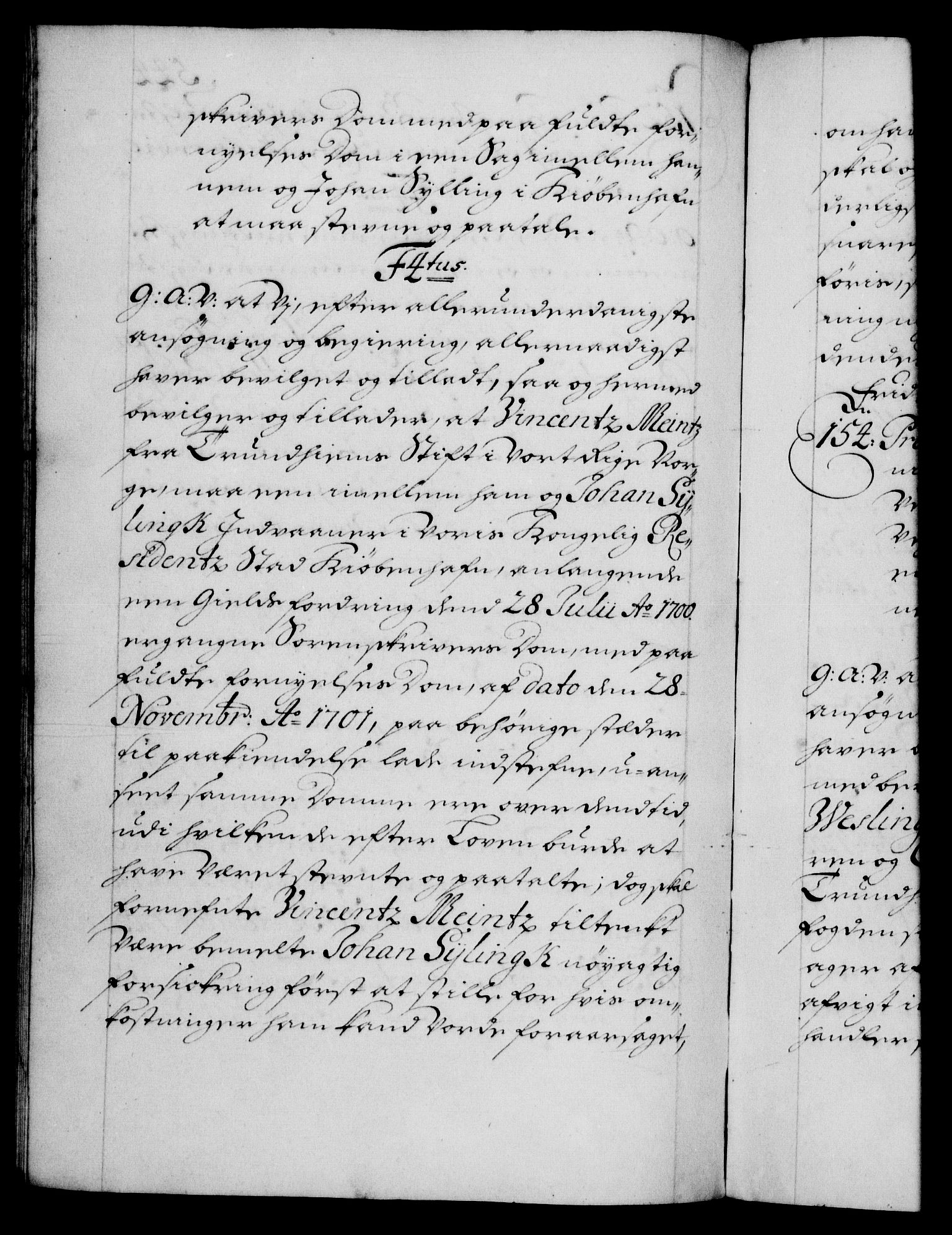 Danske Kanselli 1572-1799, RA/EA-3023/F/Fc/Fca/Fcaa/L0018: Norske registre, 1699-1703, p. 544b