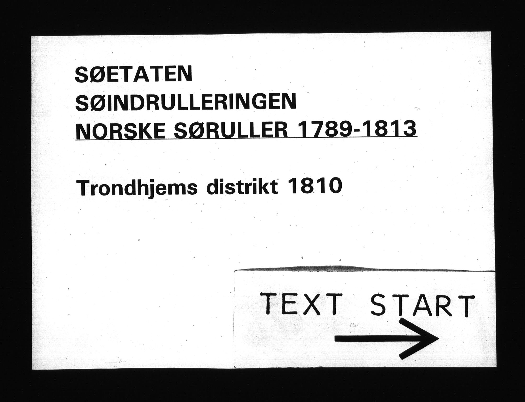 Sjøetaten, RA/EA-3110/F/L0337: Trondheim distrikt, bind 1, 1810
