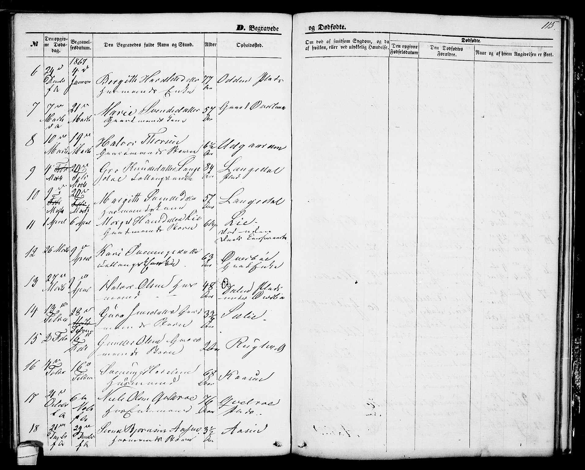 Seljord kirkebøker, SAKO/A-20/G/Ga/L0003: Parish register (copy) no. I 3, 1866-1873, p. 115