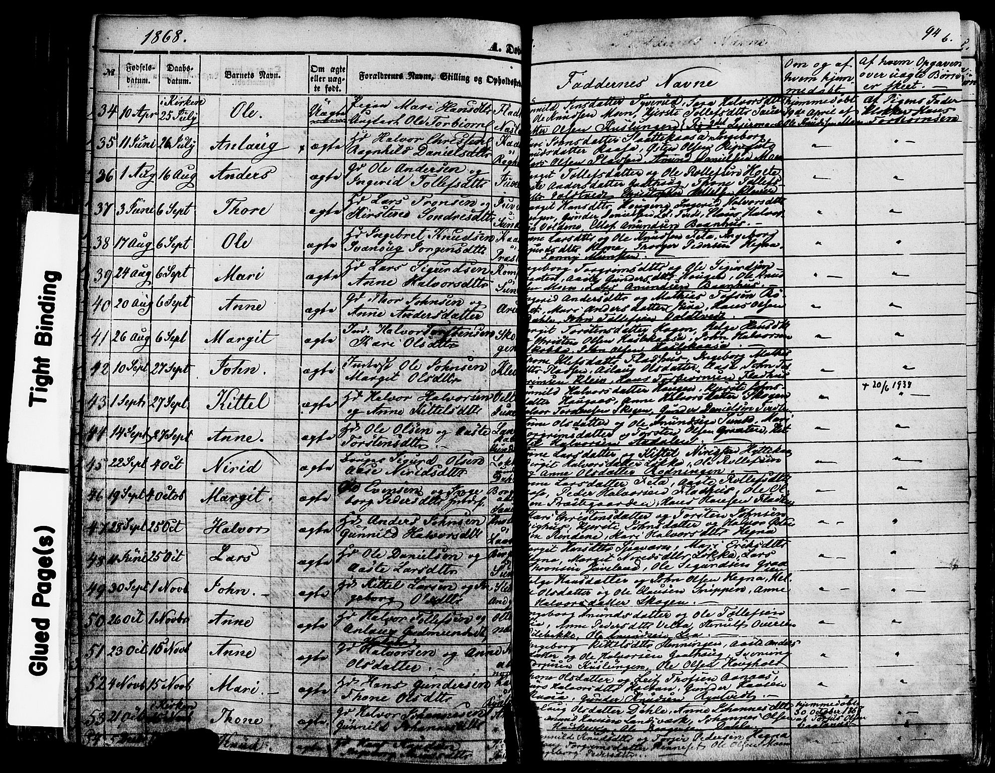 Sauherad kirkebøker, SAKO/A-298/F/Fa/L0007: Parish register (official) no. I 7, 1851-1873