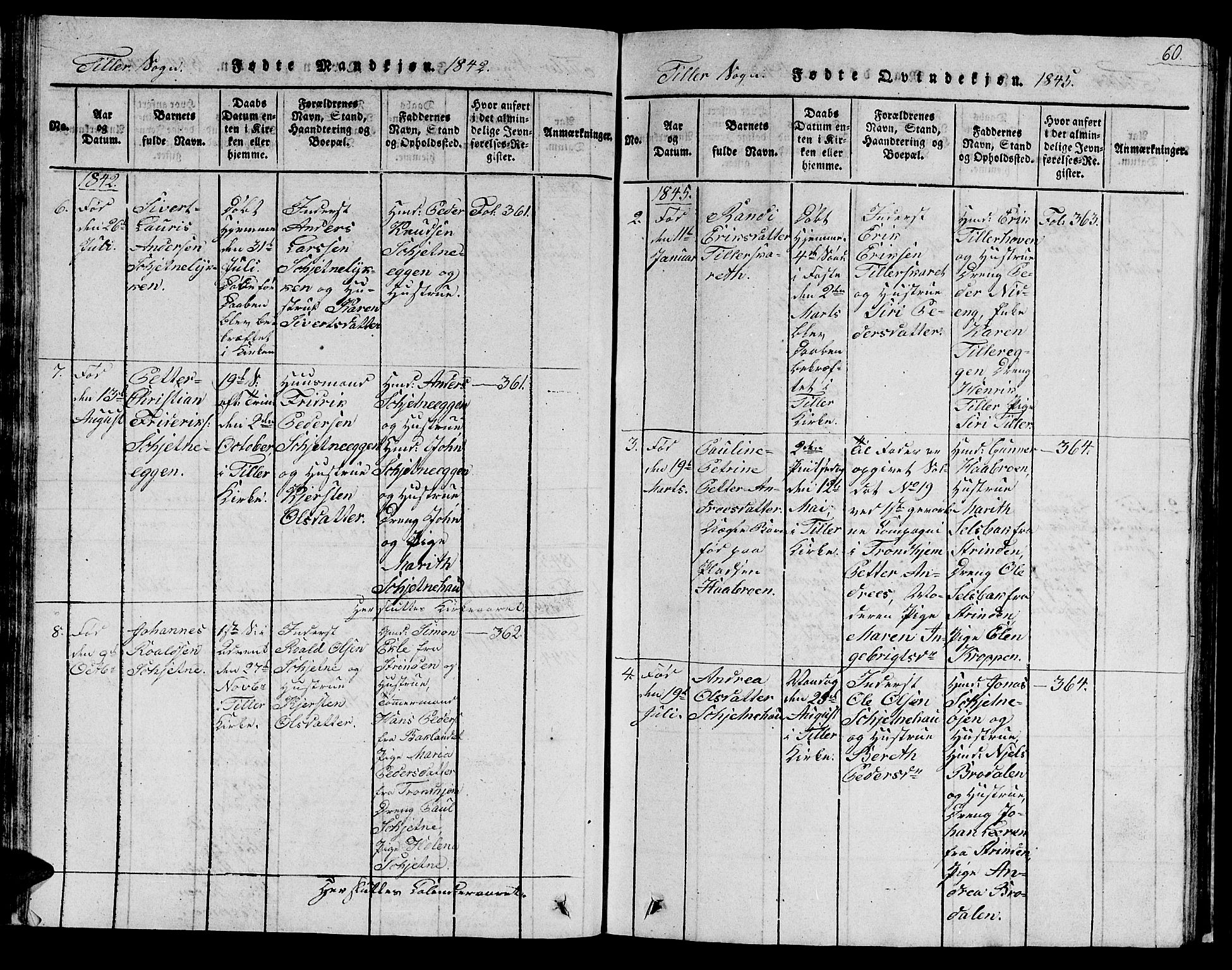 Ministerialprotokoller, klokkerbøker og fødselsregistre - Sør-Trøndelag, SAT/A-1456/621/L0458: Parish register (copy) no. 621C01, 1816-1865, p. 60