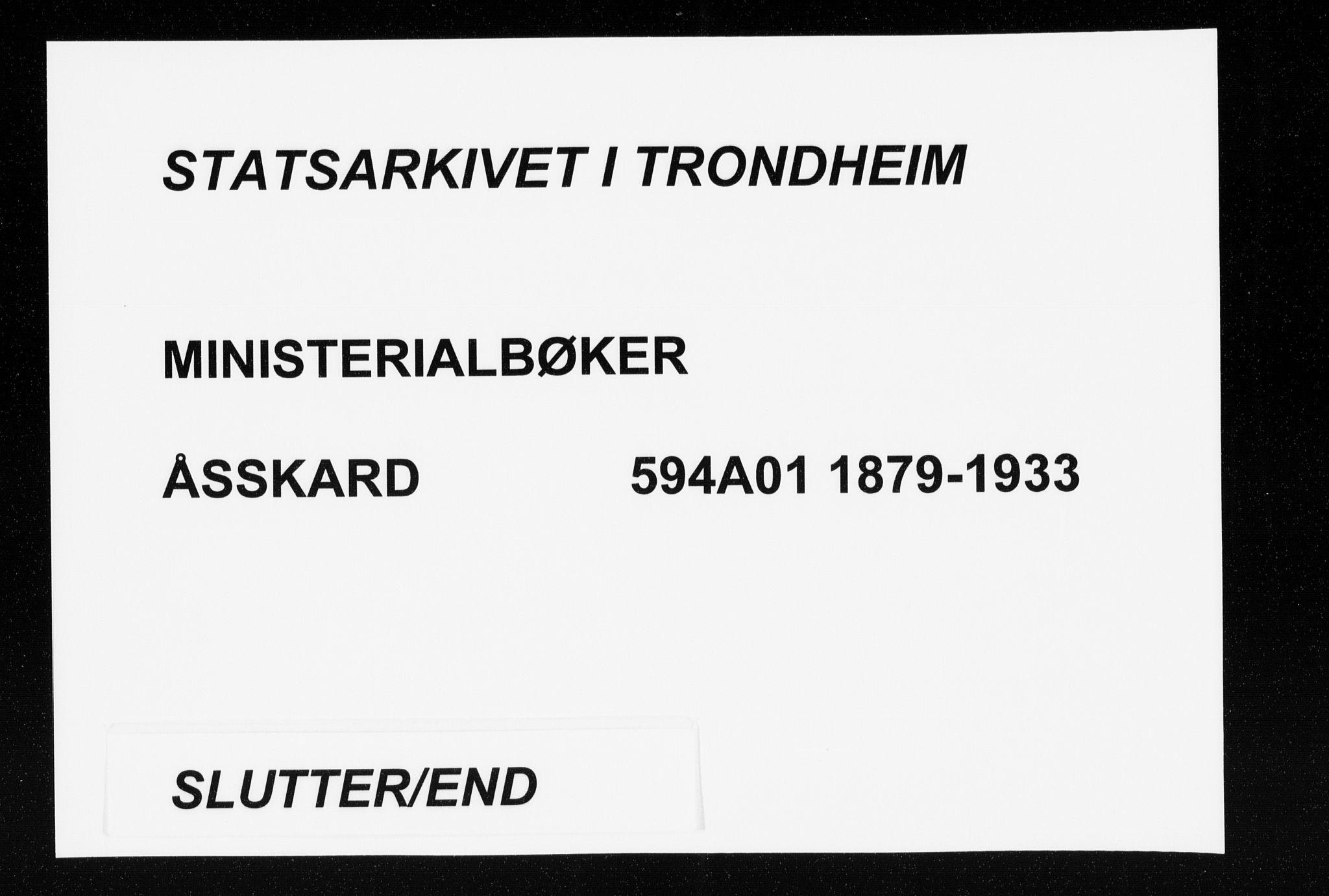 Ministerialprotokoller, klokkerbøker og fødselsregistre - Møre og Romsdal, AV/SAT-A-1454/594/L1035: Parish register (official) no. 594A01, 1879-1933