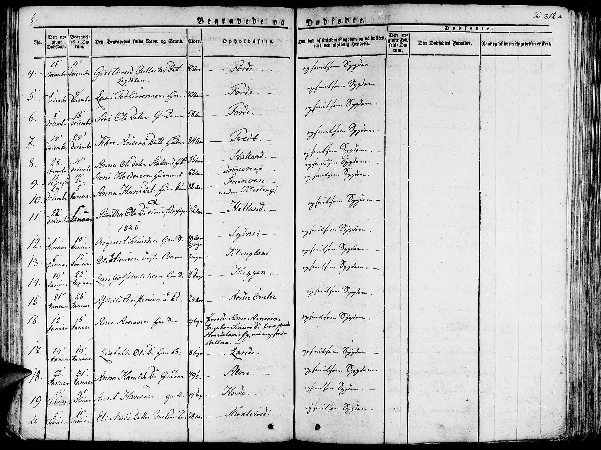 Fjelberg sokneprestembete, AV/SAB-A-75201/H/Haa: Parish register (official) no. A 5, 1822-1834, p. 312