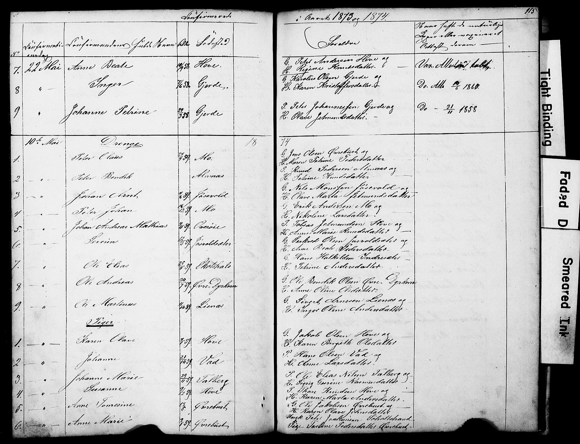 Ministerialprotokoller, klokkerbøker og fødselsregistre - Møre og Romsdal, AV/SAT-A-1454/521/L0301: Parish register (copy) no. 521C02, 1854-1881, p. 115