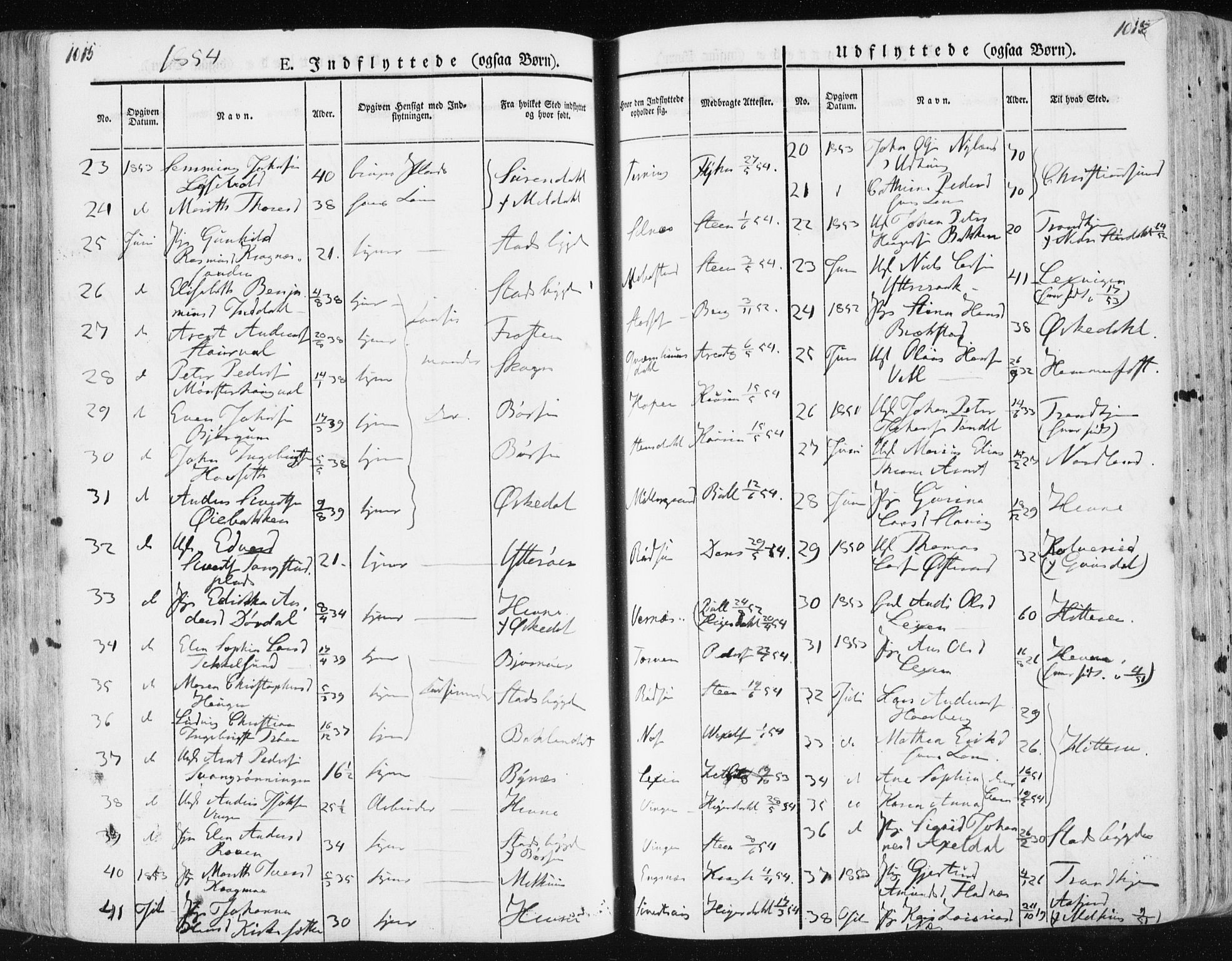 Ministerialprotokoller, klokkerbøker og fødselsregistre - Sør-Trøndelag, SAT/A-1456/659/L0736: Parish register (official) no. 659A06, 1842-1856, p. 1015-1016