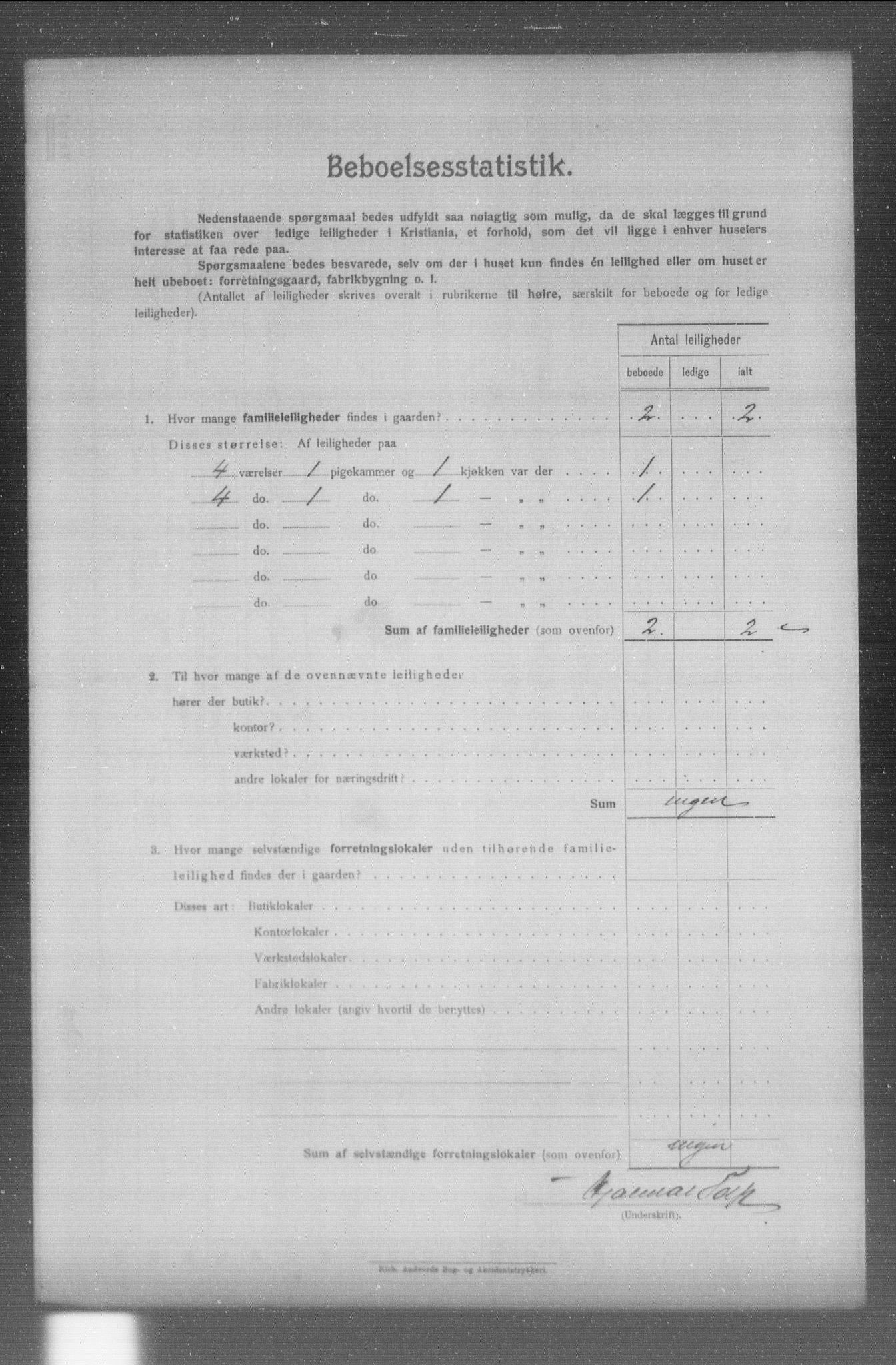 OBA, Municipal Census 1904 for Kristiania, 1904, p. 9761