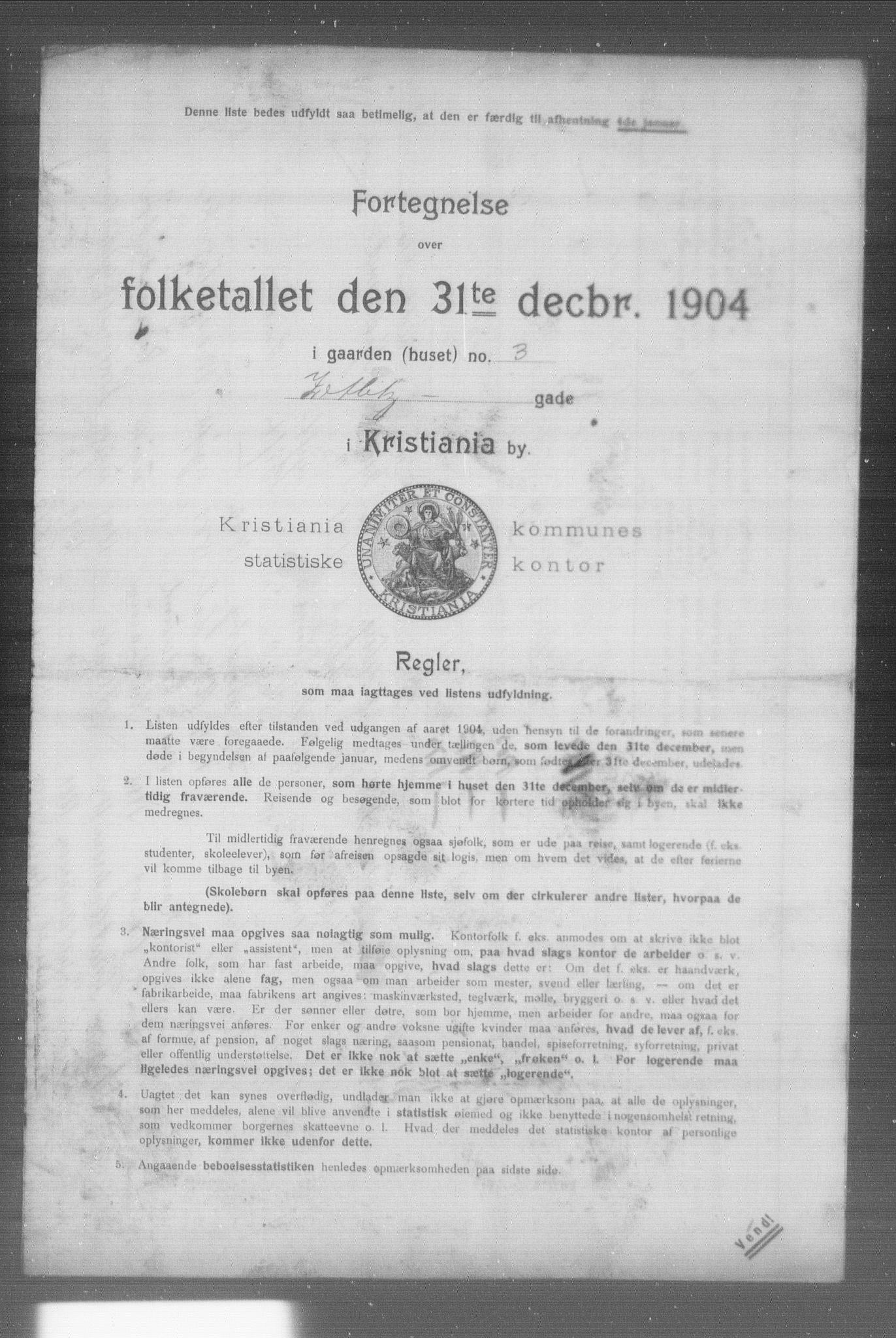 OBA, Municipal Census 1904 for Kristiania, 1904, p. 24111