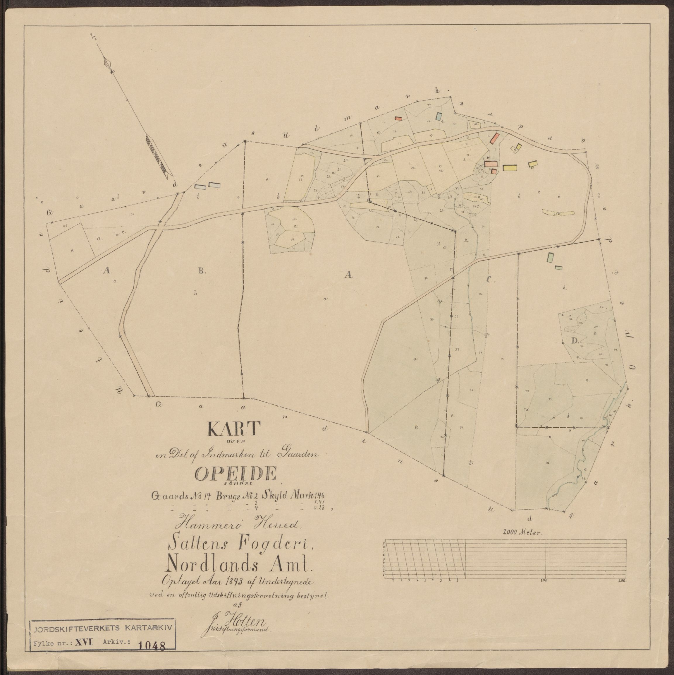 Jordskifteverkets kartarkiv, AV/RA-S-3929/T, 1859-1988, p. 1204
