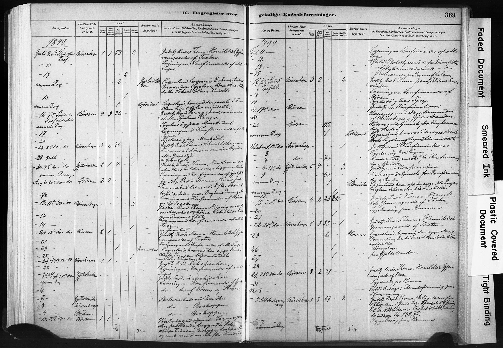 Ministerialprotokoller, klokkerbøker og fødselsregistre - Sør-Trøndelag, SAT/A-1456/665/L0773: Parish register (official) no. 665A08, 1879-1905, p. 369