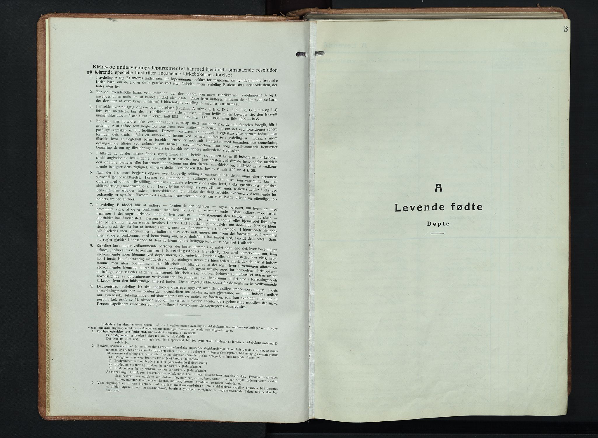 Ringebu prestekontor, SAH/PREST-082/H/Ha/Hab/L0011: Parish register (copy) no. 11, 1921-1943, p. 3