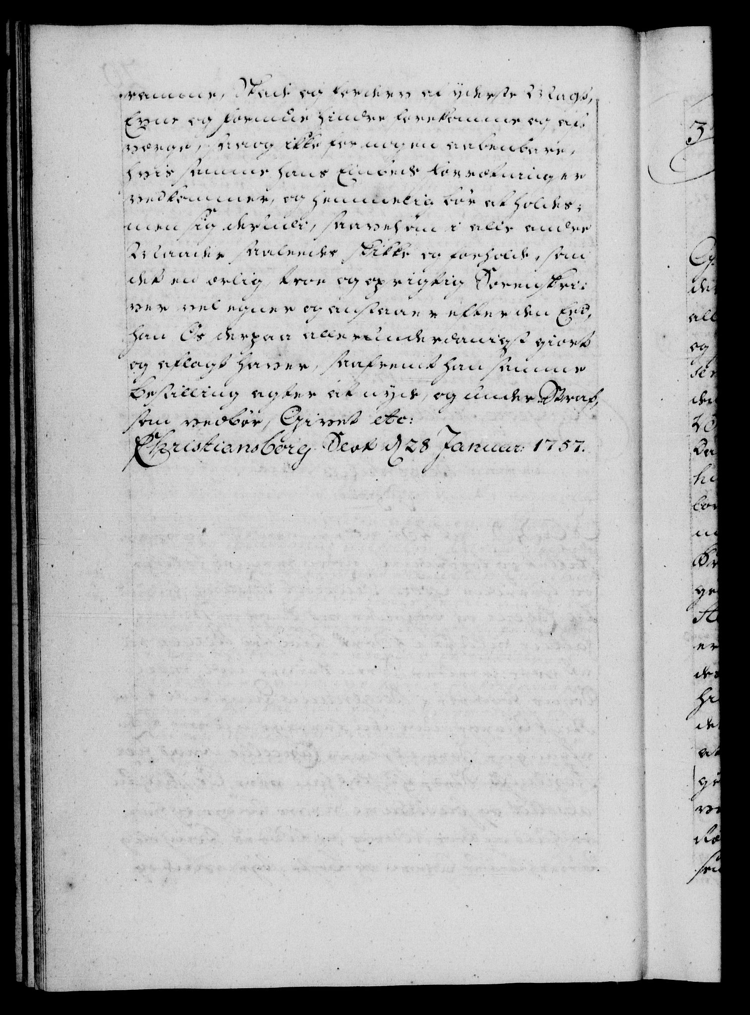 Danske Kanselli 1572-1799, RA/EA-3023/F/Fc/Fca/Fcaa/L0040: Norske registre, 1757-1759, p. 20b