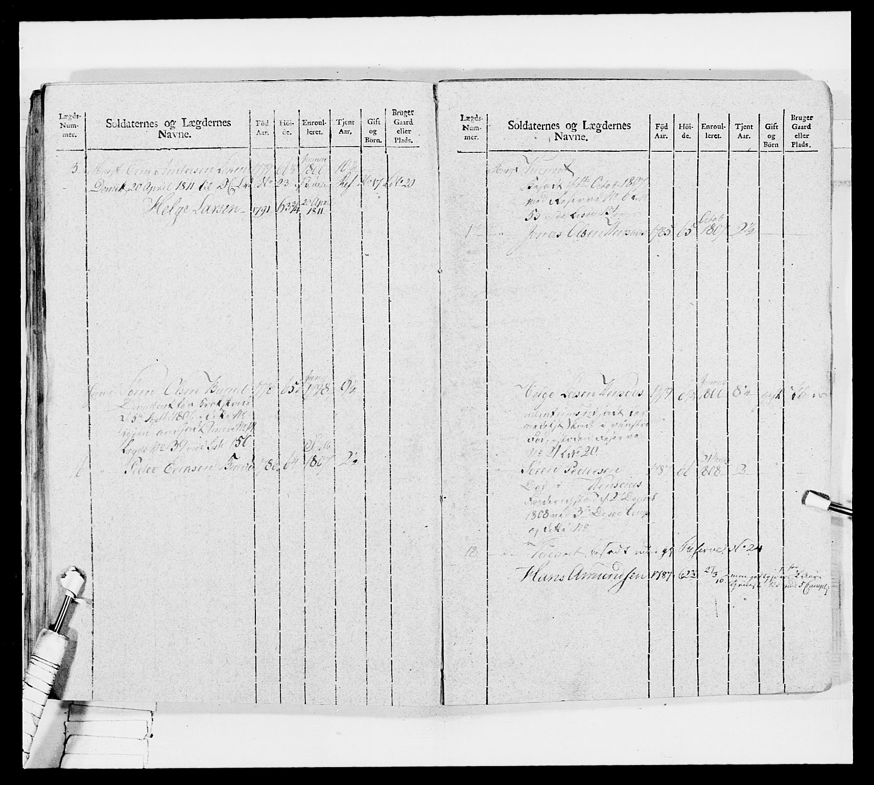 Generalitets- og kommissariatskollegiet, Det kongelige norske kommissariatskollegium, AV/RA-EA-5420/E/Eh/L0033: Nordafjelske gevorbne infanteriregiment, 1810, p. 327